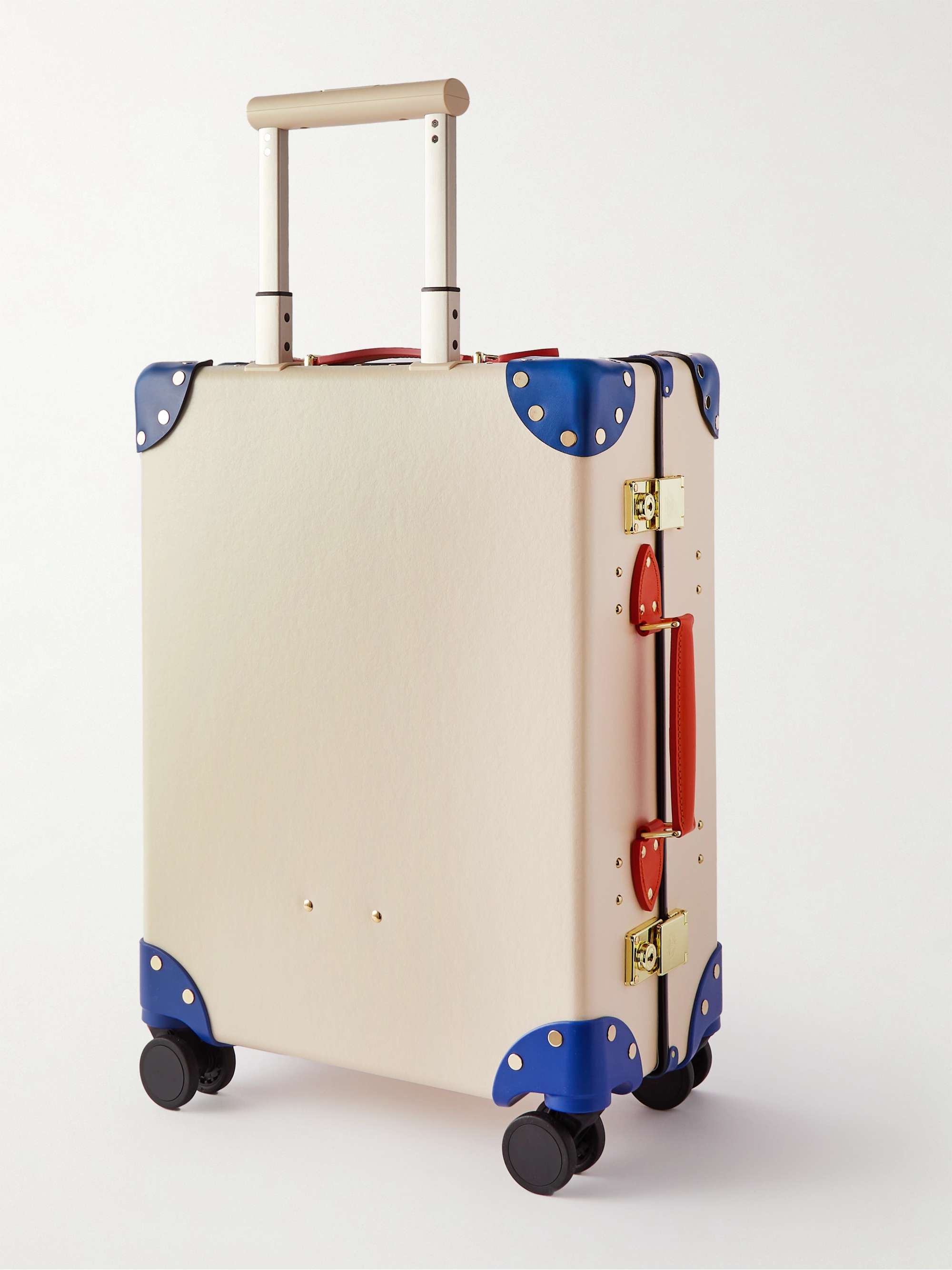GLOBE-TROTTER + Peanuts Printed Leather-Trimmed Suitcase