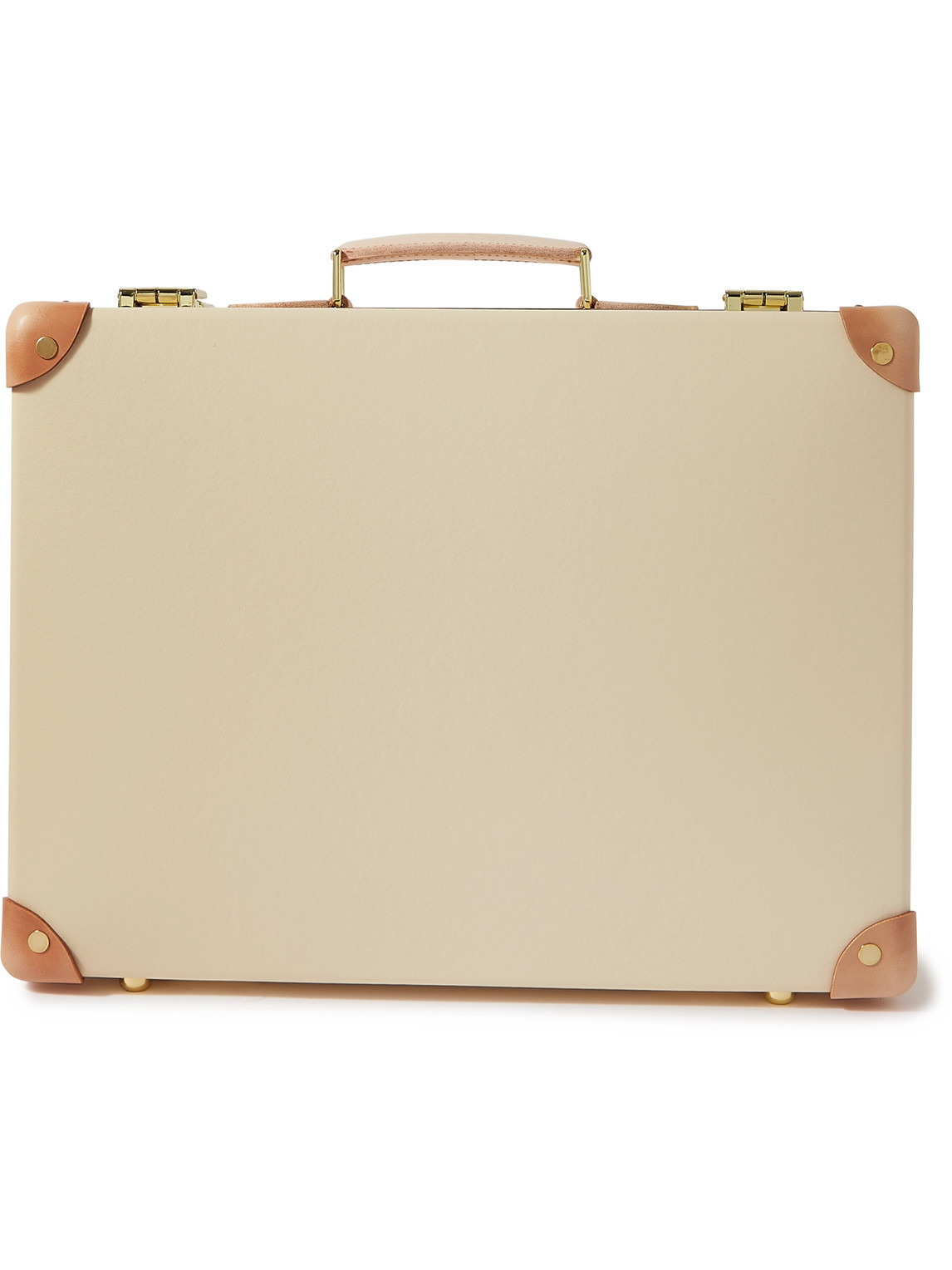 Carry-On Leather-Trimmed Attaché Case