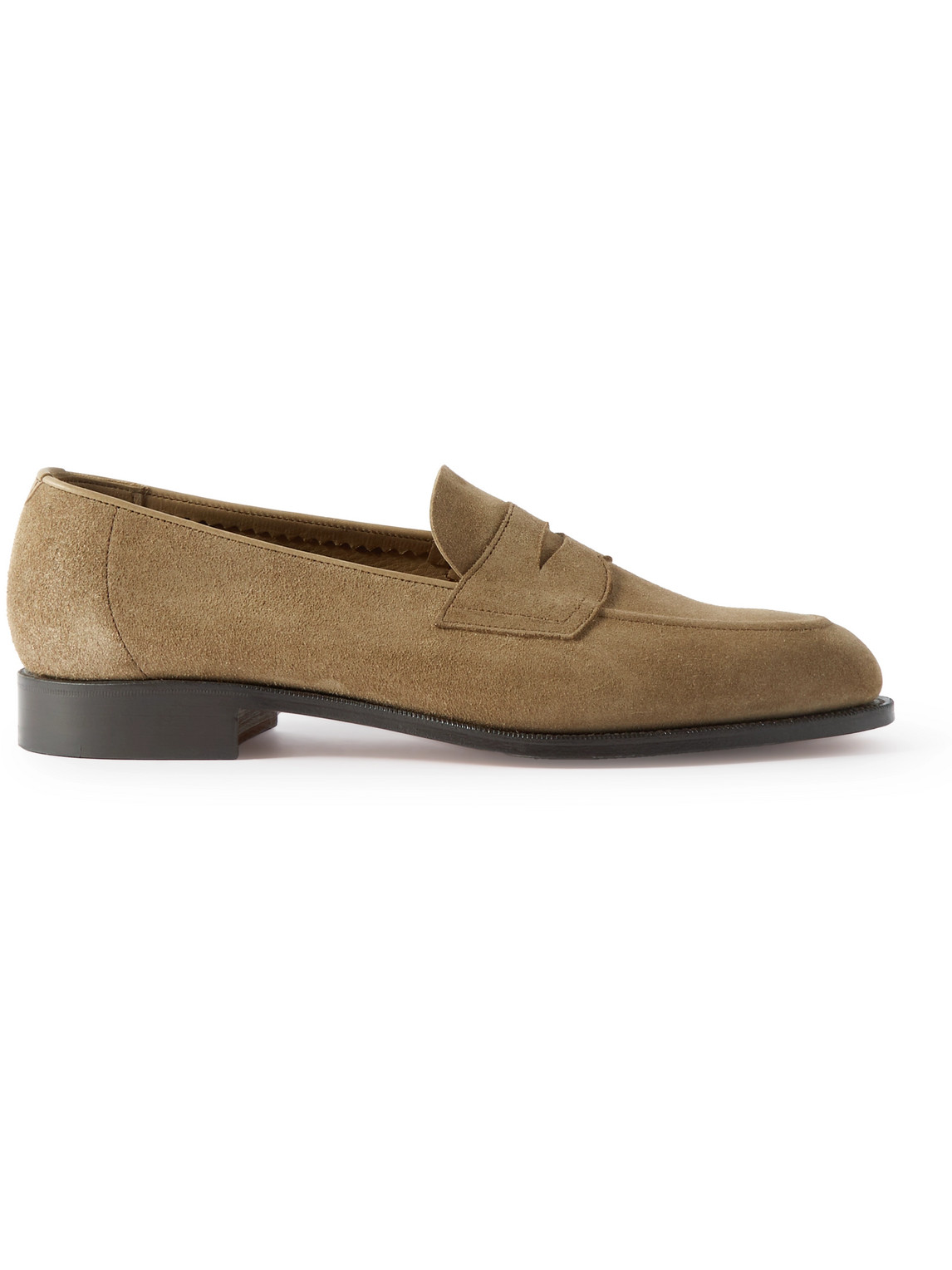 Edward Green Picadilly Suede Penny Loafers