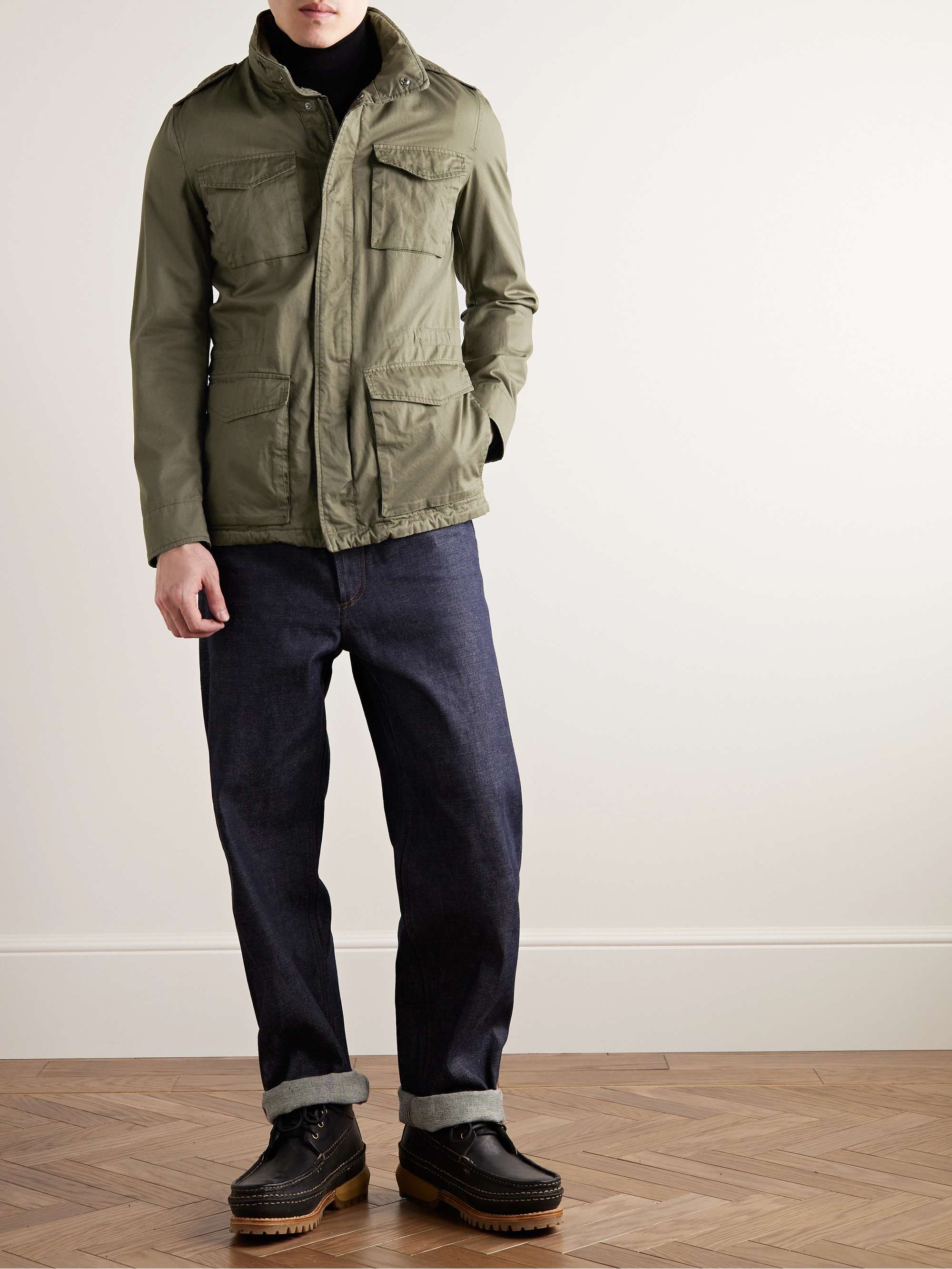 HERNO Washed Cotton-Twill Jacket for Men | MR PORTER