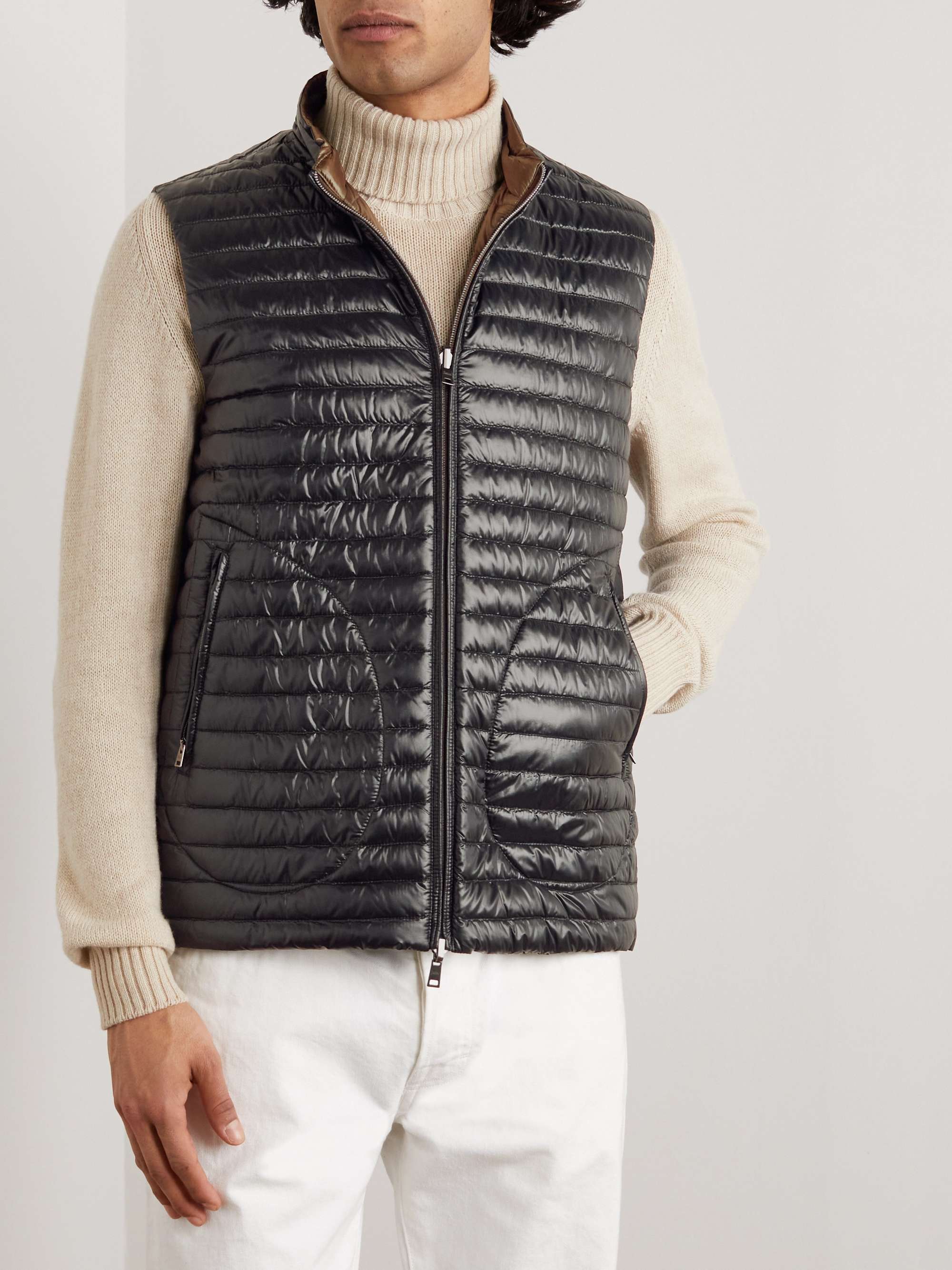 HERNO Reversible Quilted Shell Down Gilet