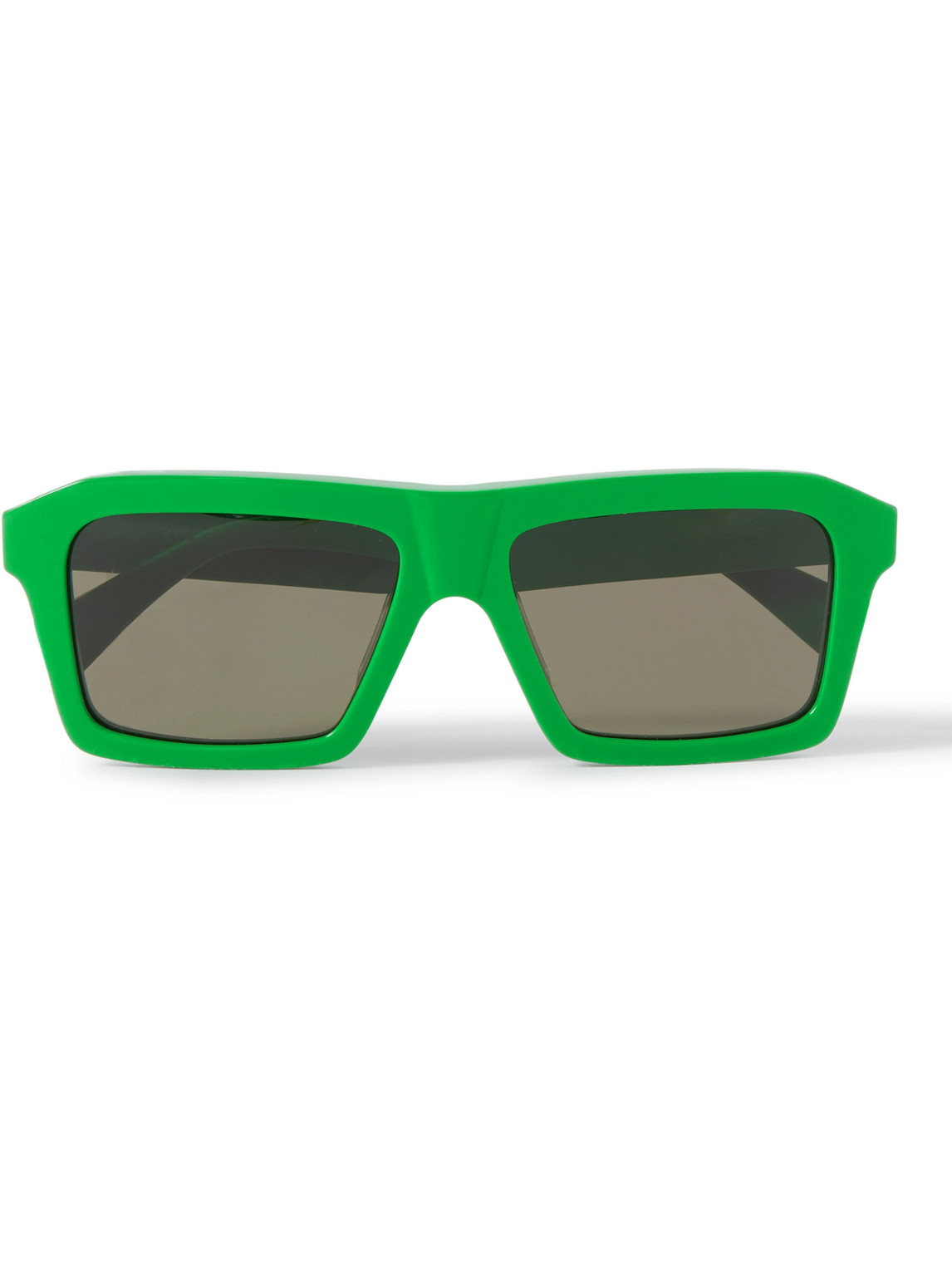Rectangular-Frame Acetate Sunglasses