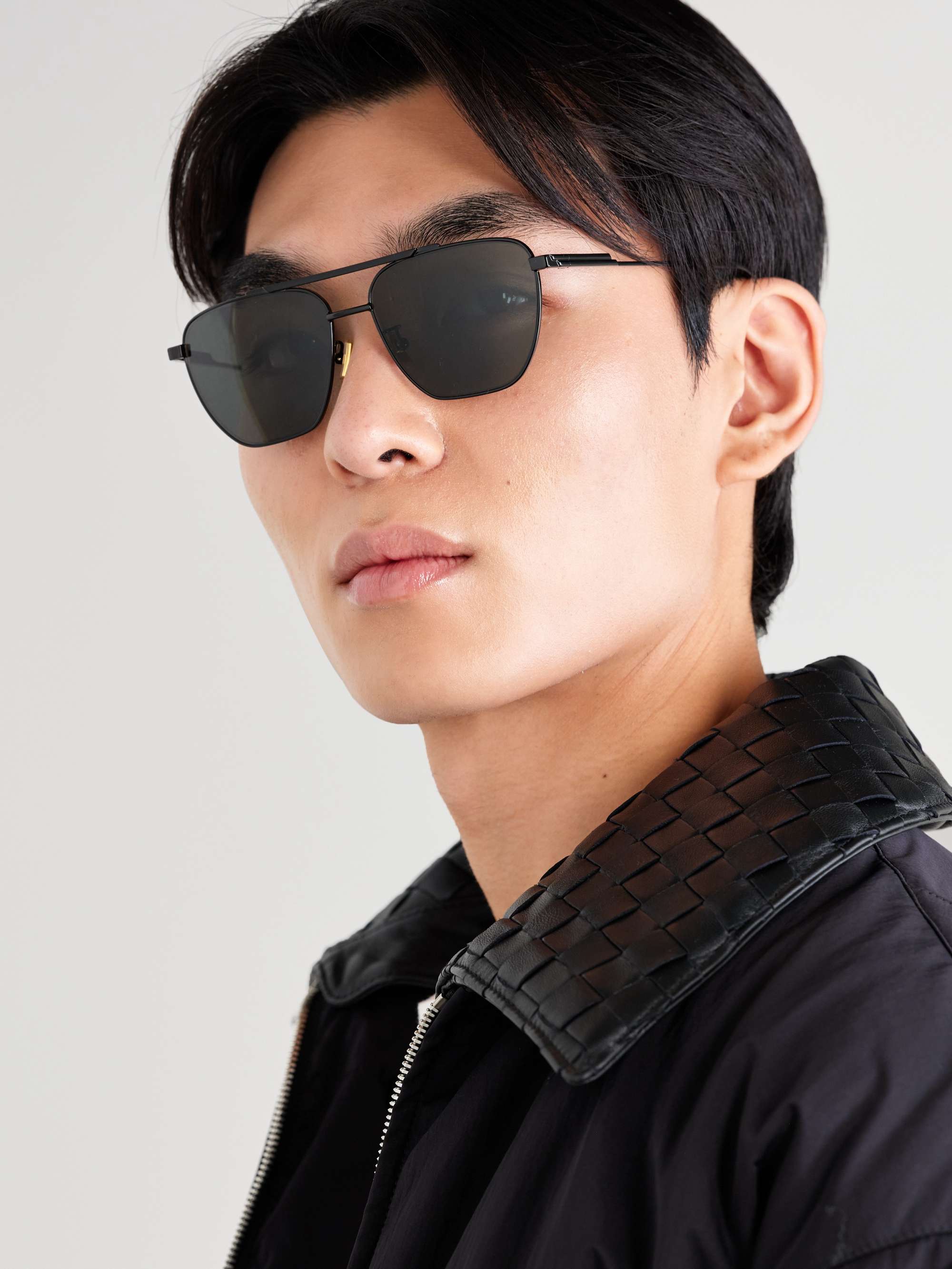 BOTTEGA VENETA EYEWEAR Aviator-Style Metal Sunglasses