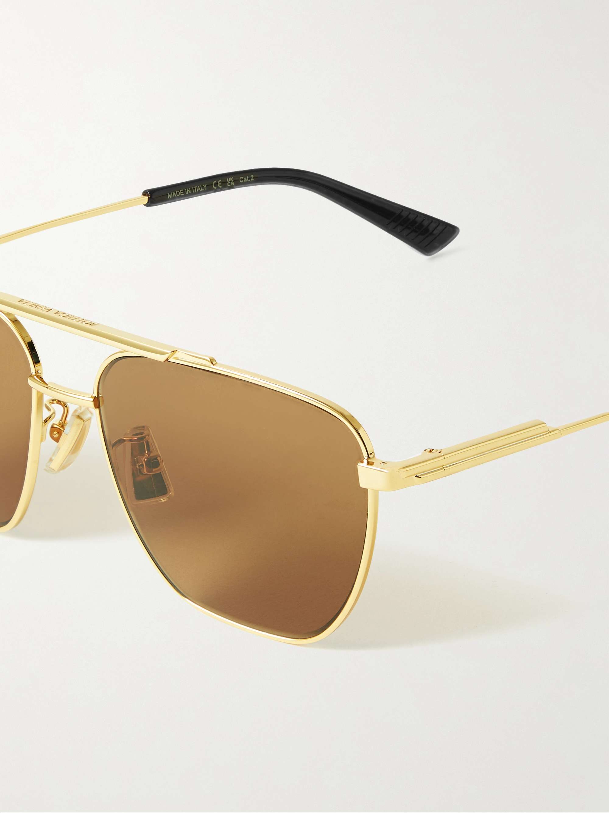 BOTTEGA VENETA EYEWEAR Aviator-Style Metal Sunglasses