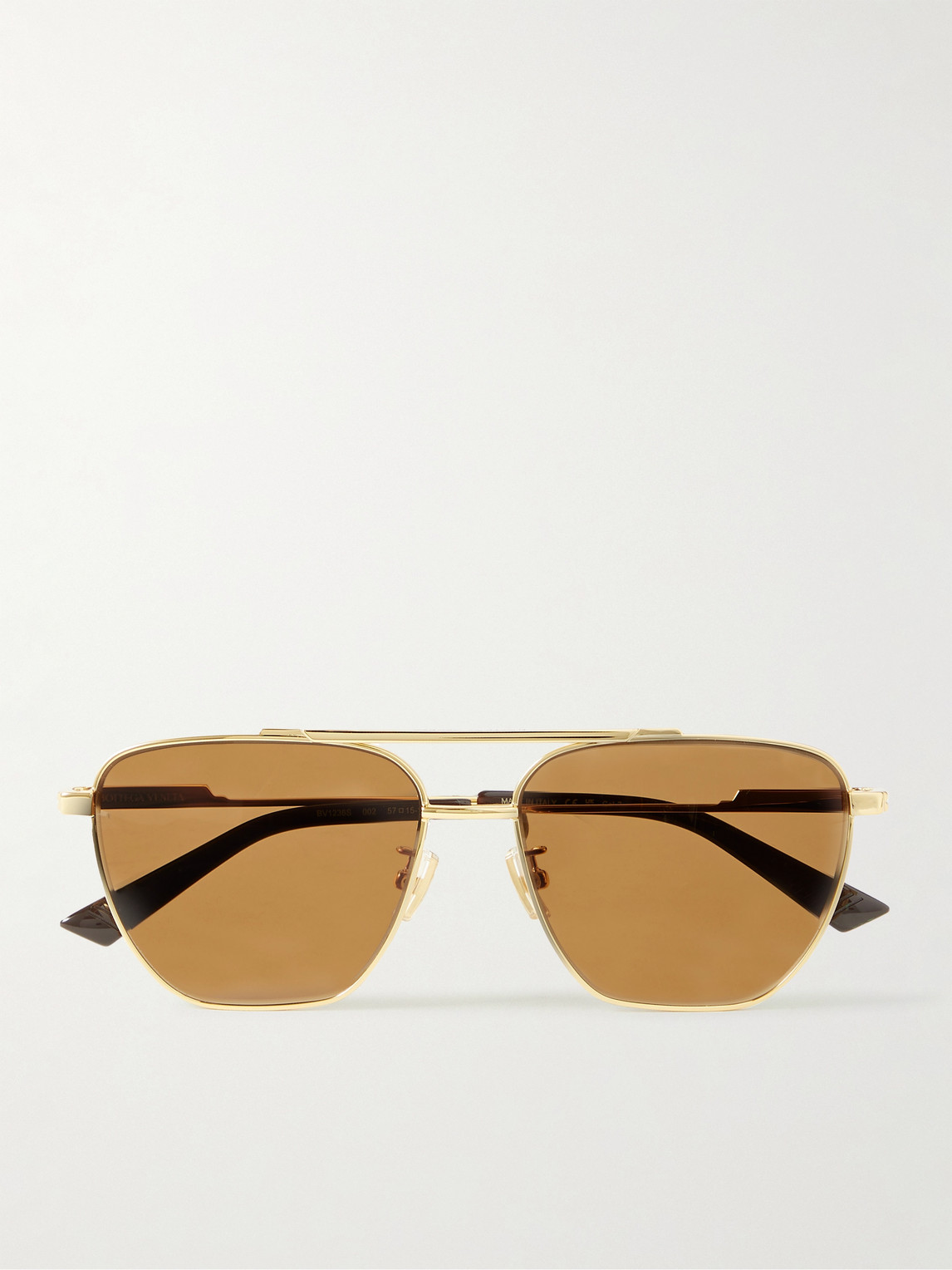 Bottega Veneta Aviator-Style Gold-Tone Sunglasses - Men