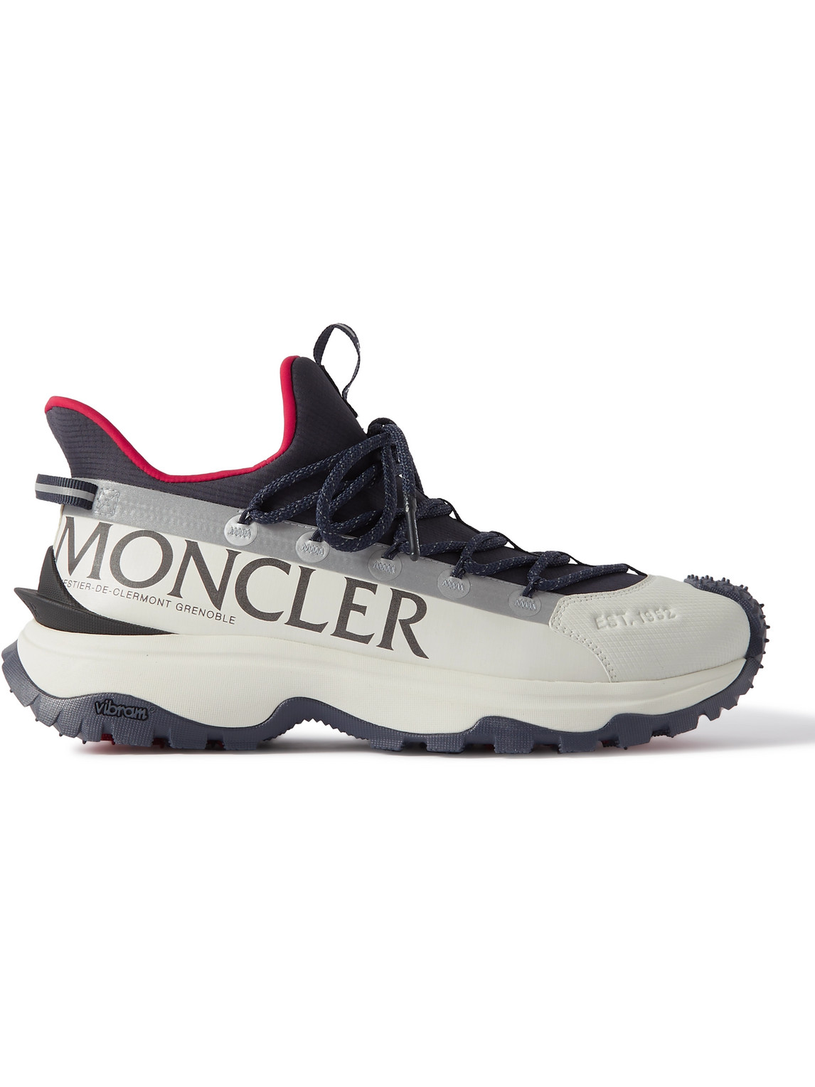 Shop Moncler Trailgrip Lite2 Logo-print Ripstop And Rubber Sneakers In White