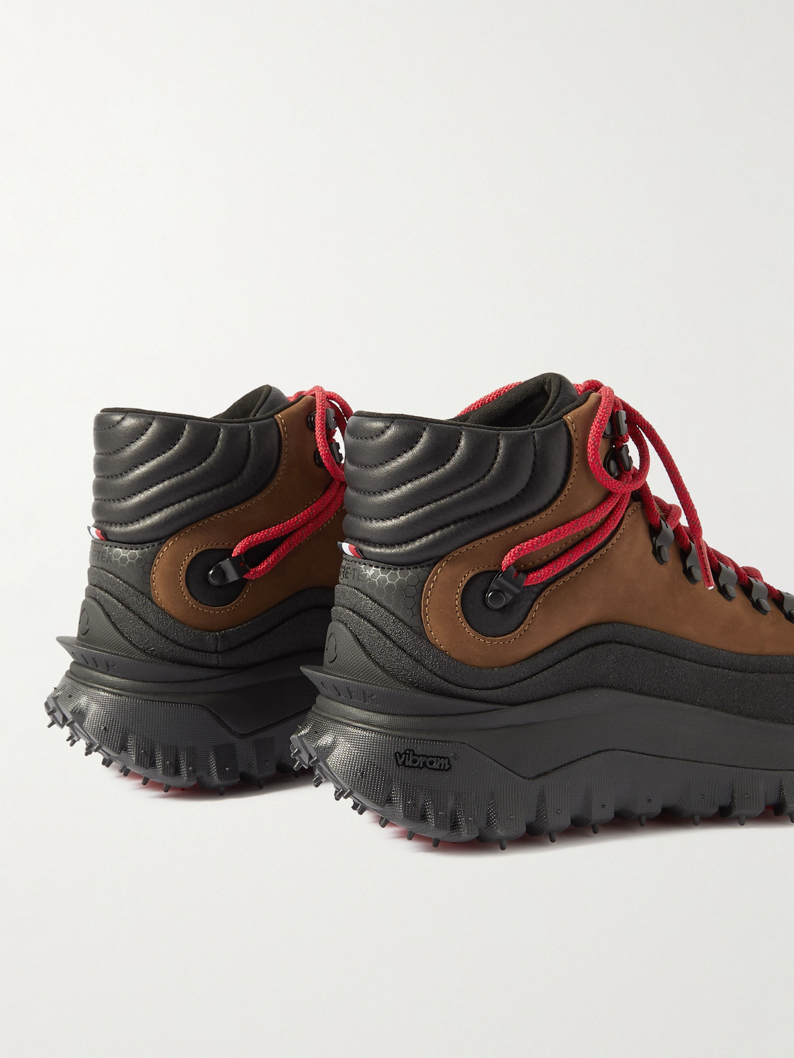 Moncler Trailgrip High Gtx Sneakers In Red