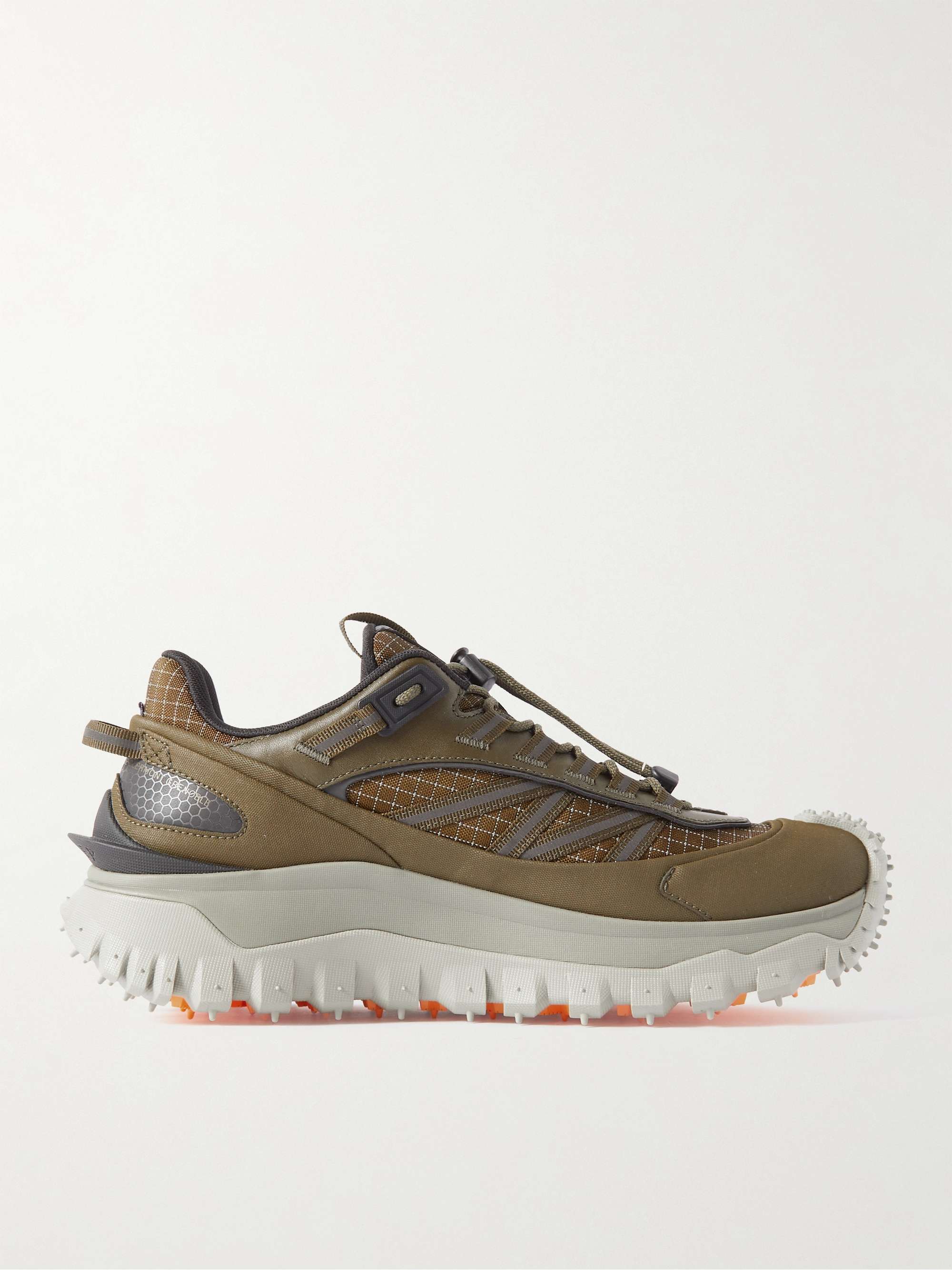 MONCLER Trailgrip GTX Leather-Trimmed Ripstop and Canvas Sneakers for ...