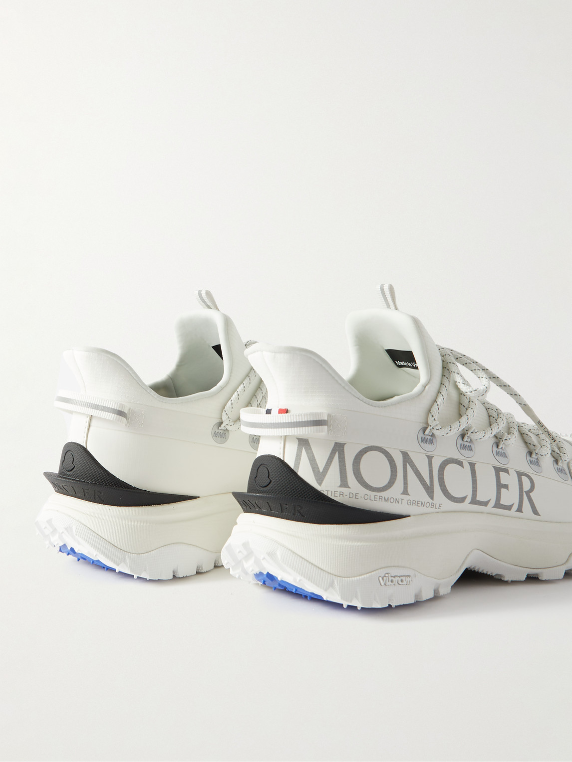 Shop Moncler Trailgrip Lite2 Logo-print Ripstop And Rubber Sneakers In White