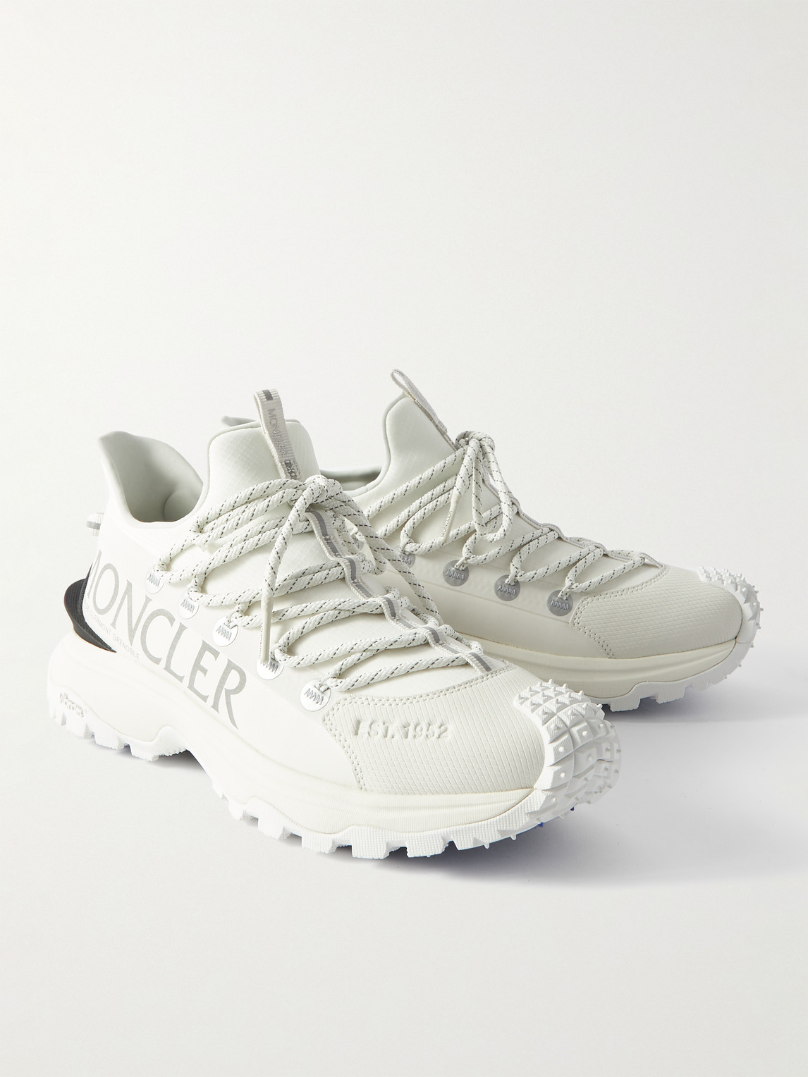 Moncler Rugged Design With Jagged Sole In White