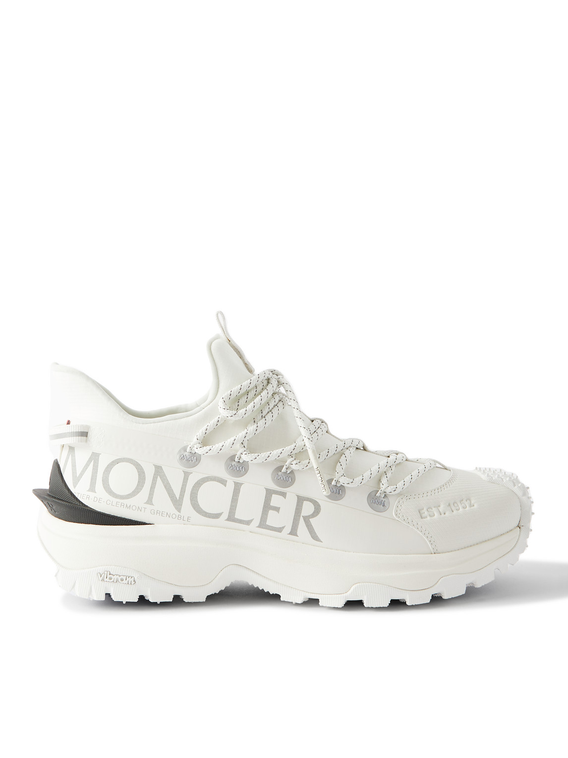 Moncler Rugged Design With Jagged Sole In White