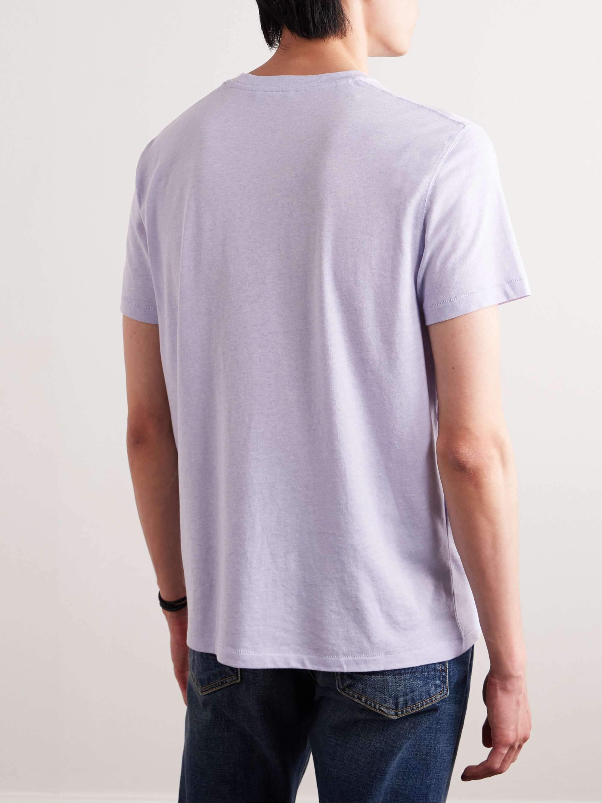 TOM FORD Logo-Embroidered Cotton-Blend Jersey T-Shirt for Men | MR PORTER