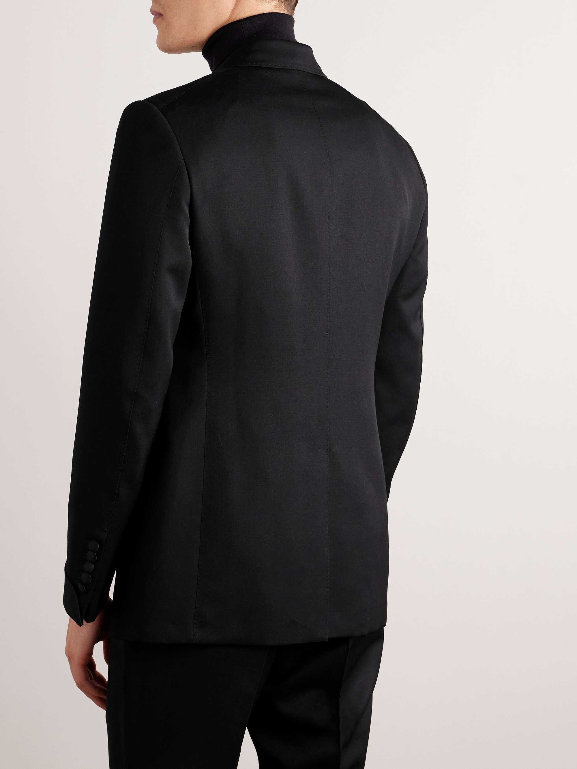 TOM FORD Shelton Grain de Poudre Wool and Mohair-Blend Tuxedo Jacket ...