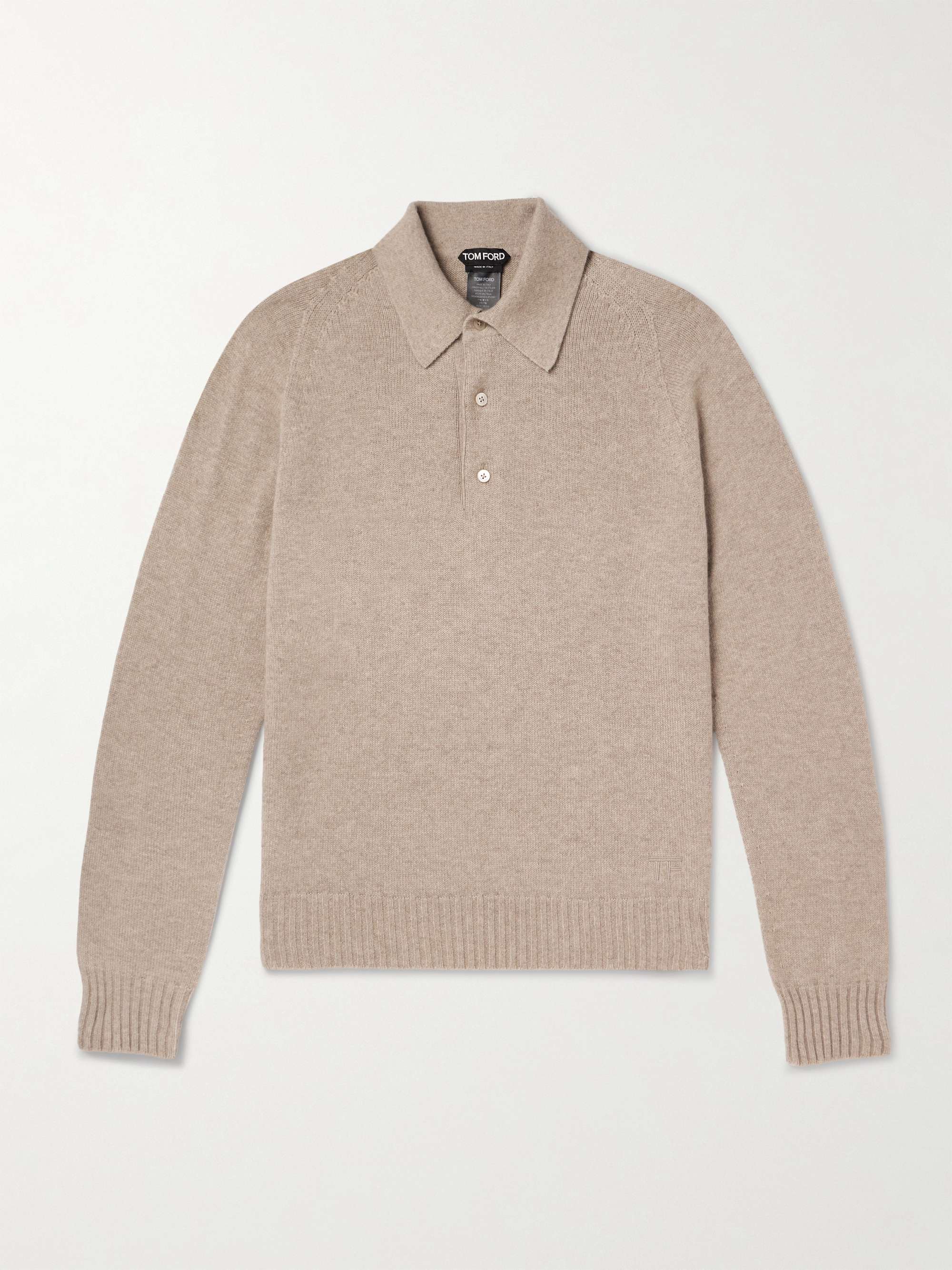 TOM FORD Stretch-Cashmere Polo Shirt for Men | MR PORTER