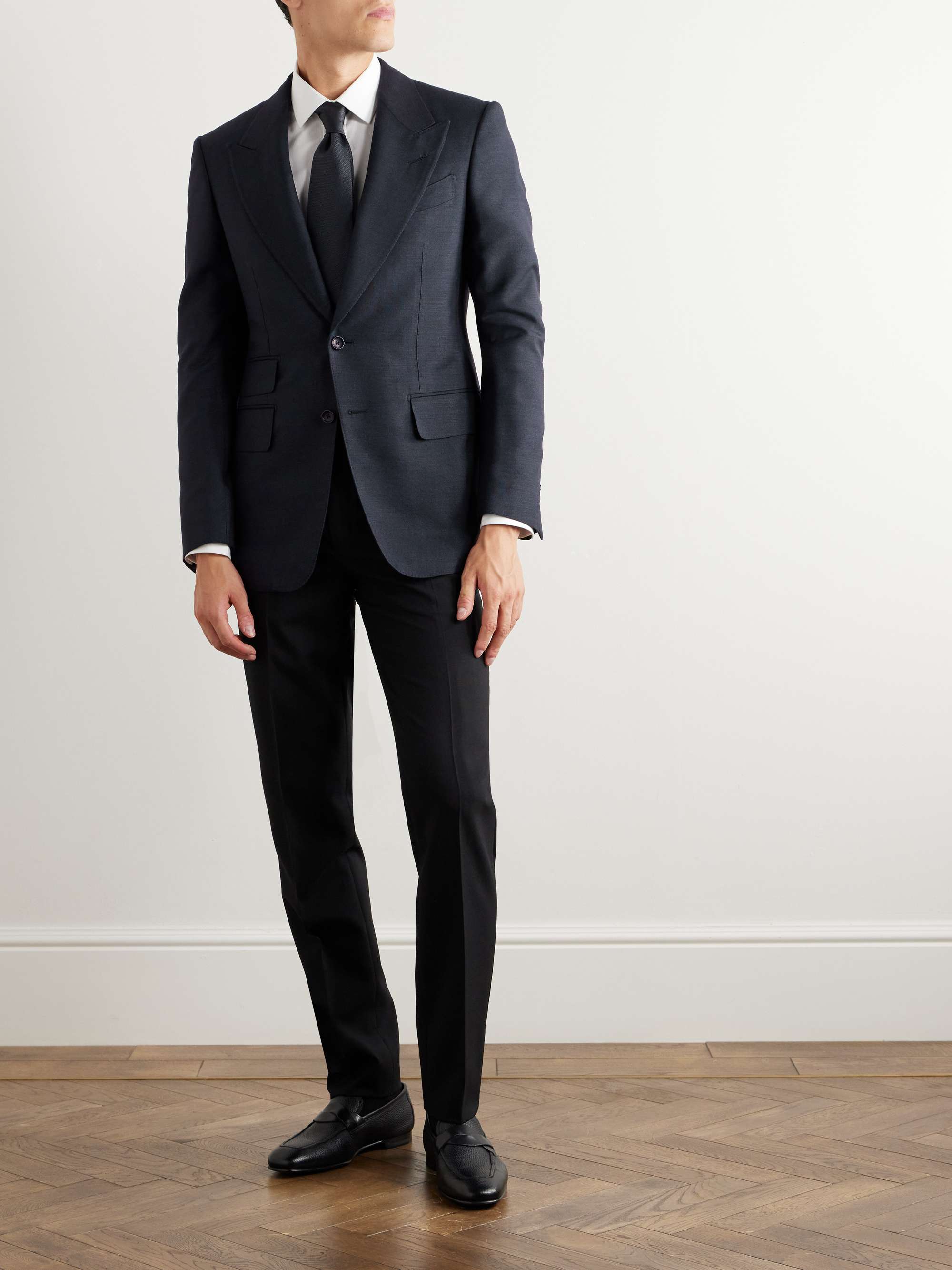 TOM FORD Shelton Slim-Fit Silk-Faille Suit Jacket for Men | MR PORTER