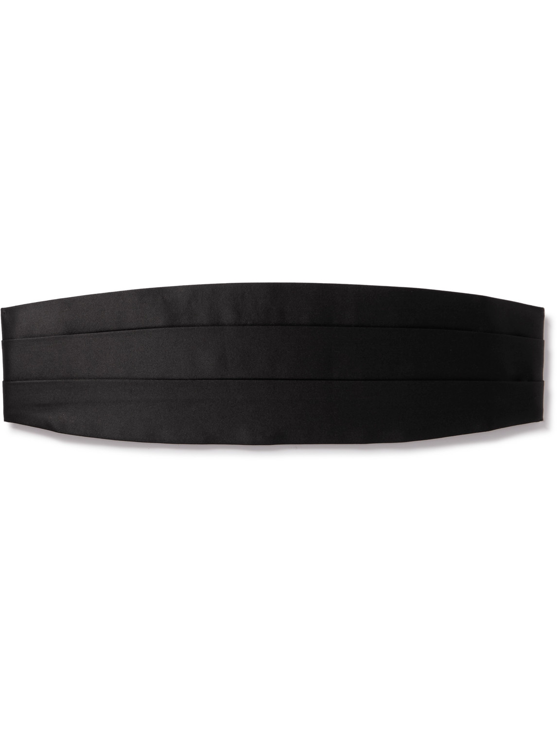 Tom Ford Pleated Silk-satin Cummerbund In Black