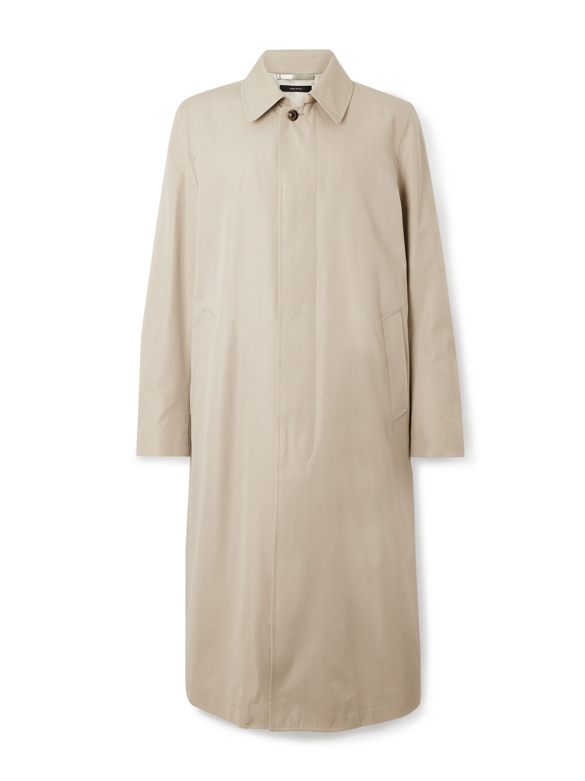 Tom Ford Cotton And Silk-blend Poplin Trench Coat In Neutrals