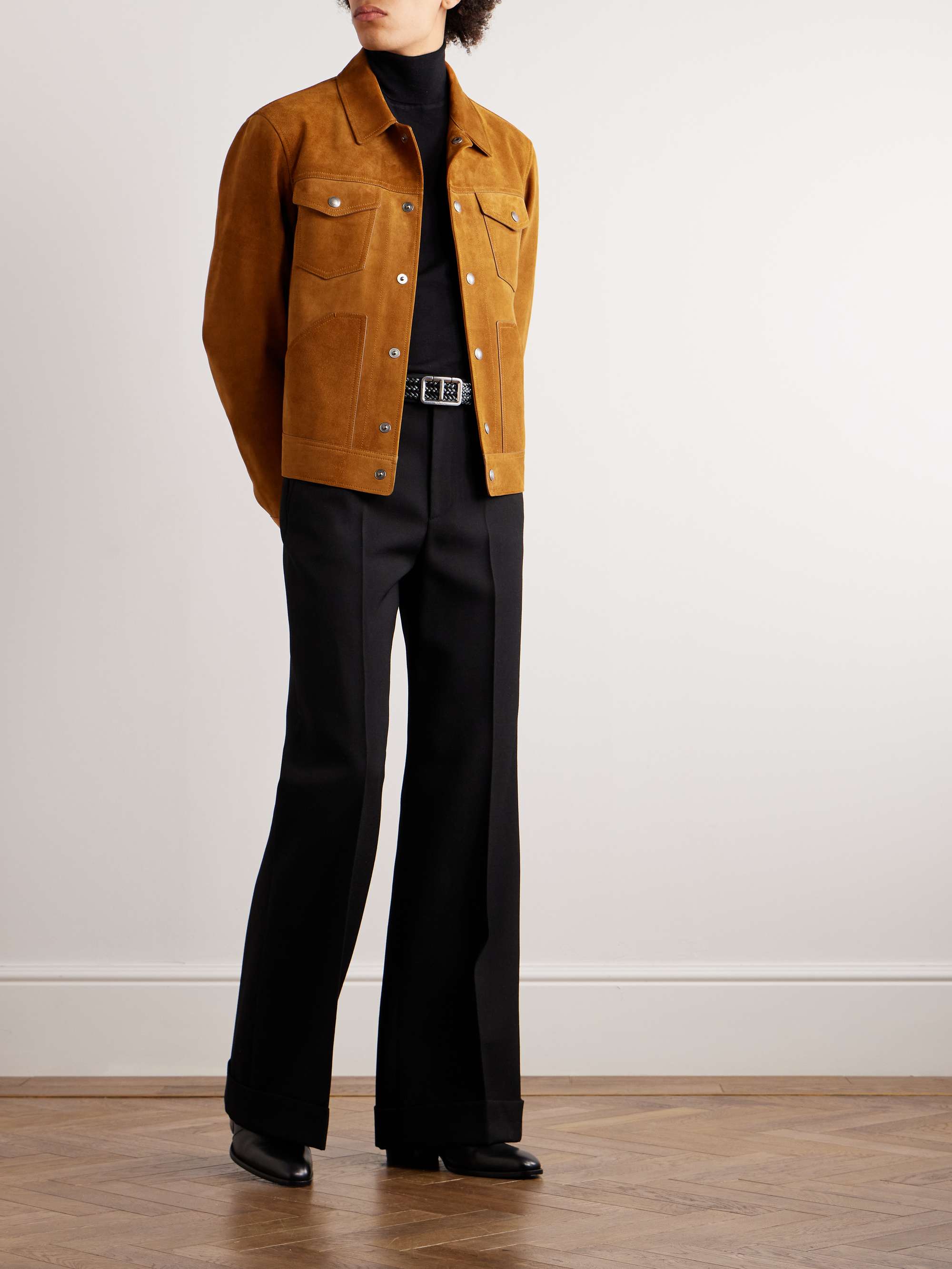 TOM FORD Suede Trucker Jacket for Men | MR PORTER