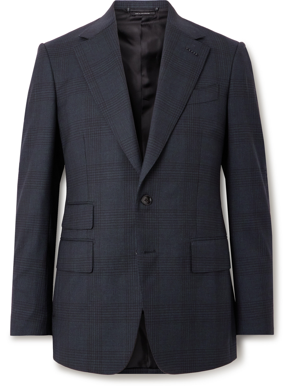 Shelton Slim-Fit Prince of Wales Checked Stretch-Wool Suit Jacket