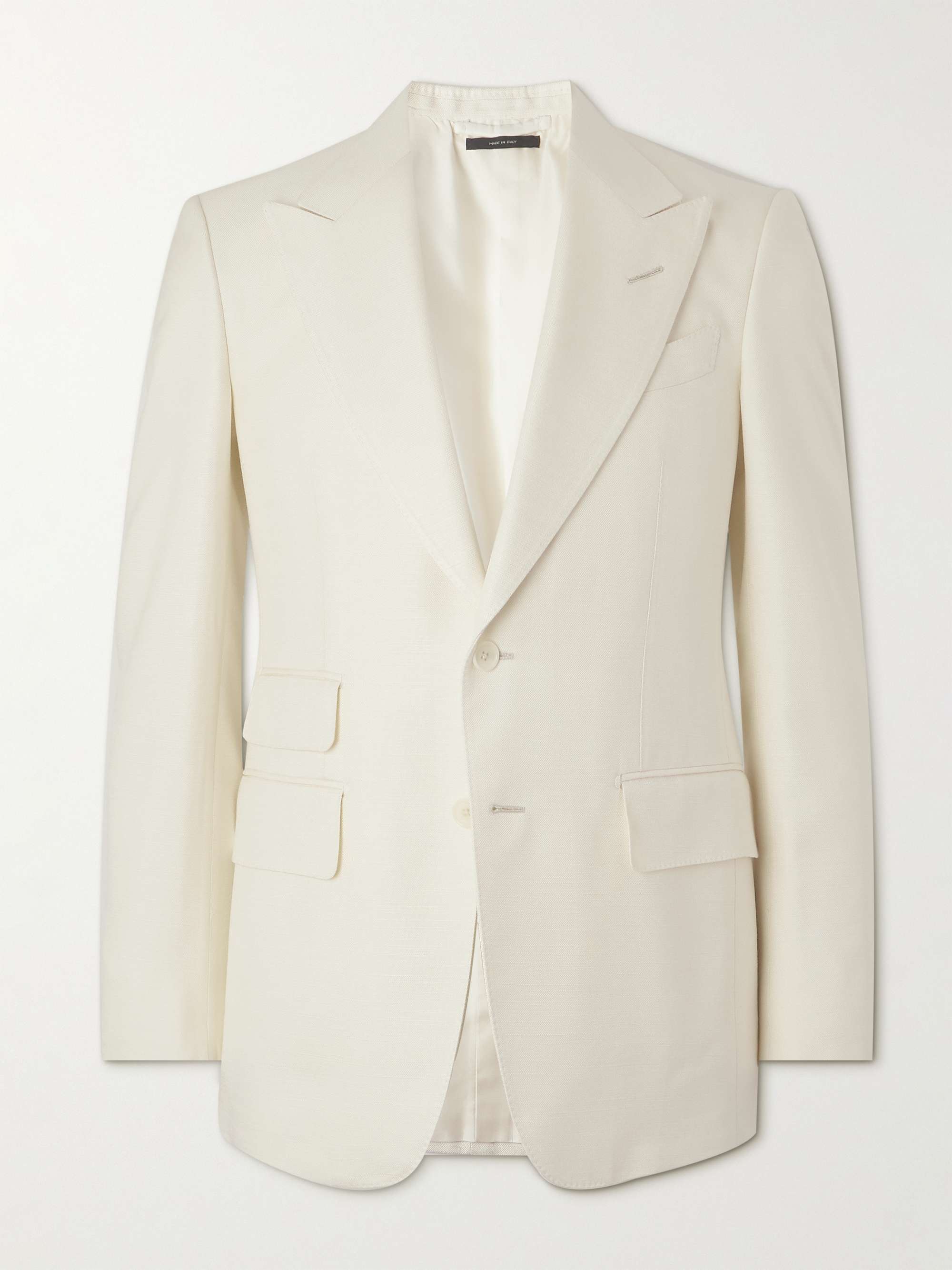 TOM FORD Shelton Slim-Fit Silk-Faille Suit Jacket for Men | MR PORTER