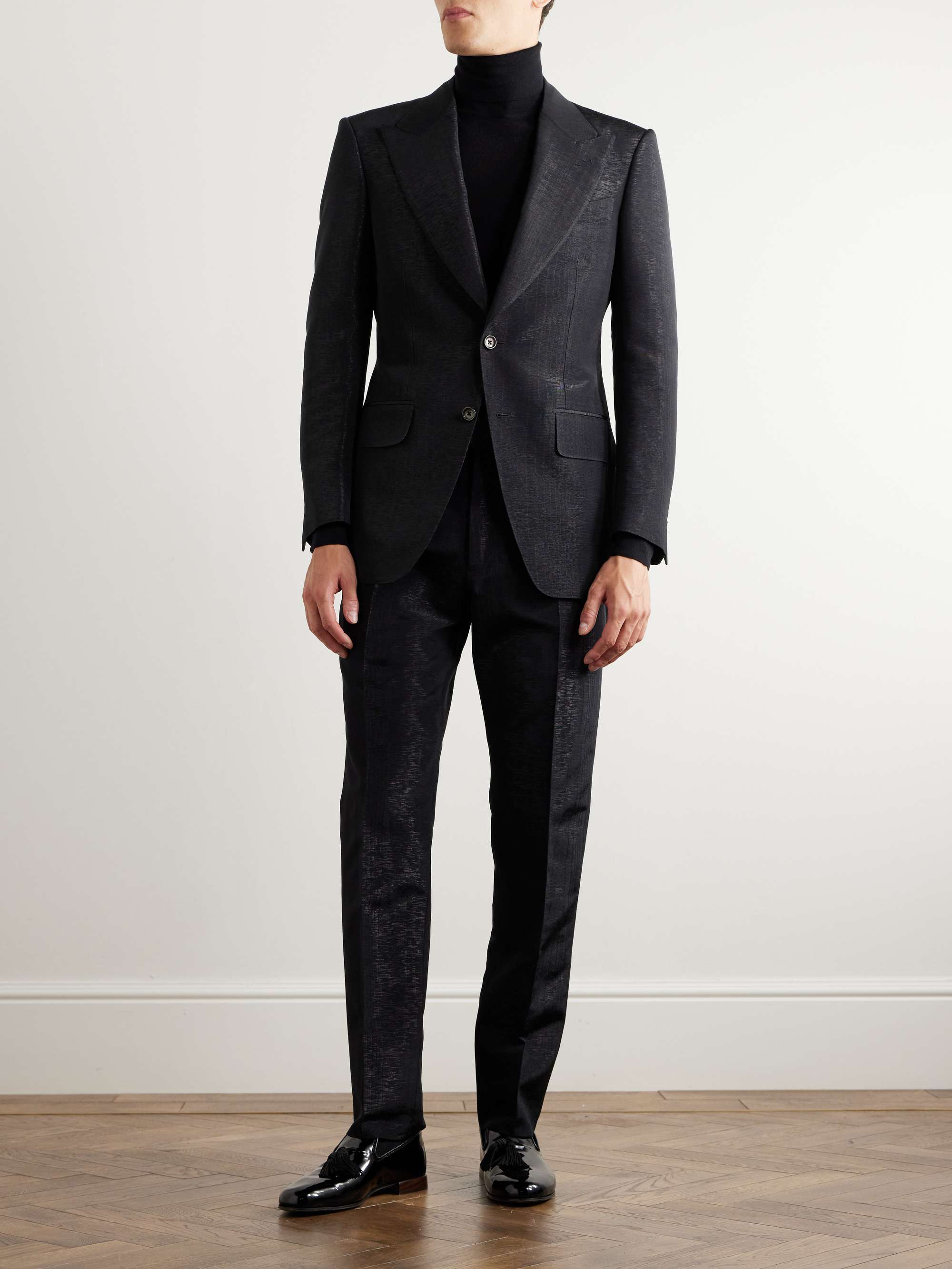 TOM FORD Atticus Slim-Fit Metallic Gabardine Tuxedo Jacket for Men | MR ...