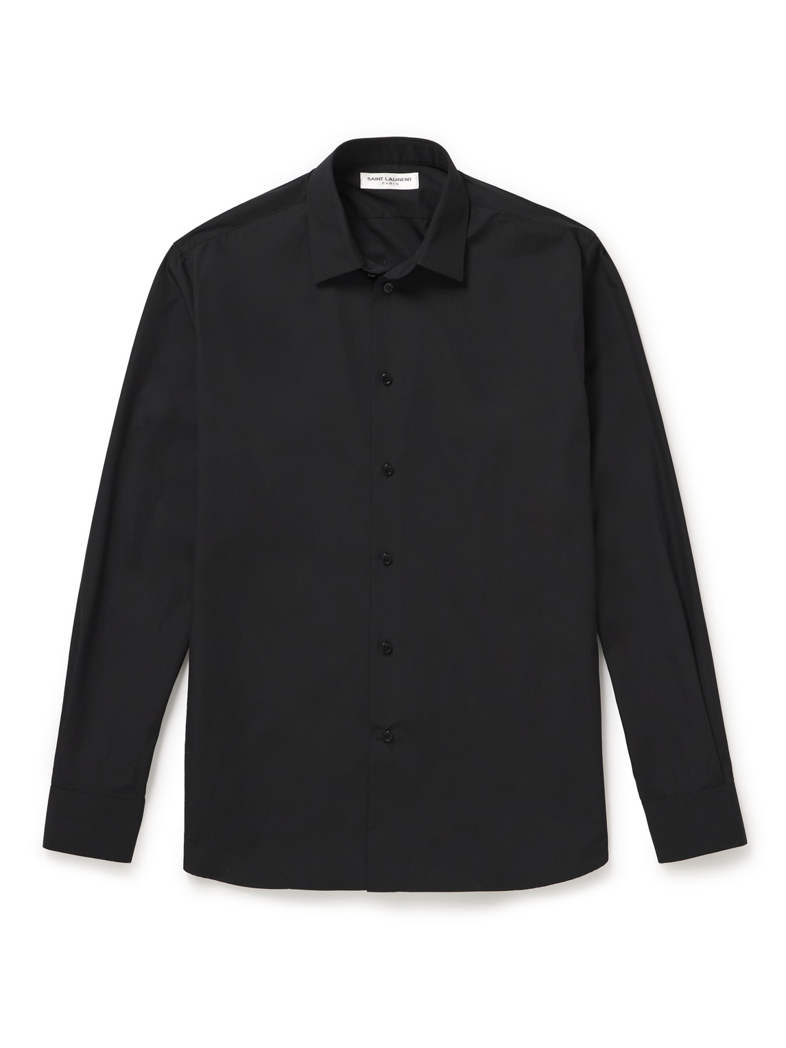 Saint Laurent Classic Cotton Shirt In Black