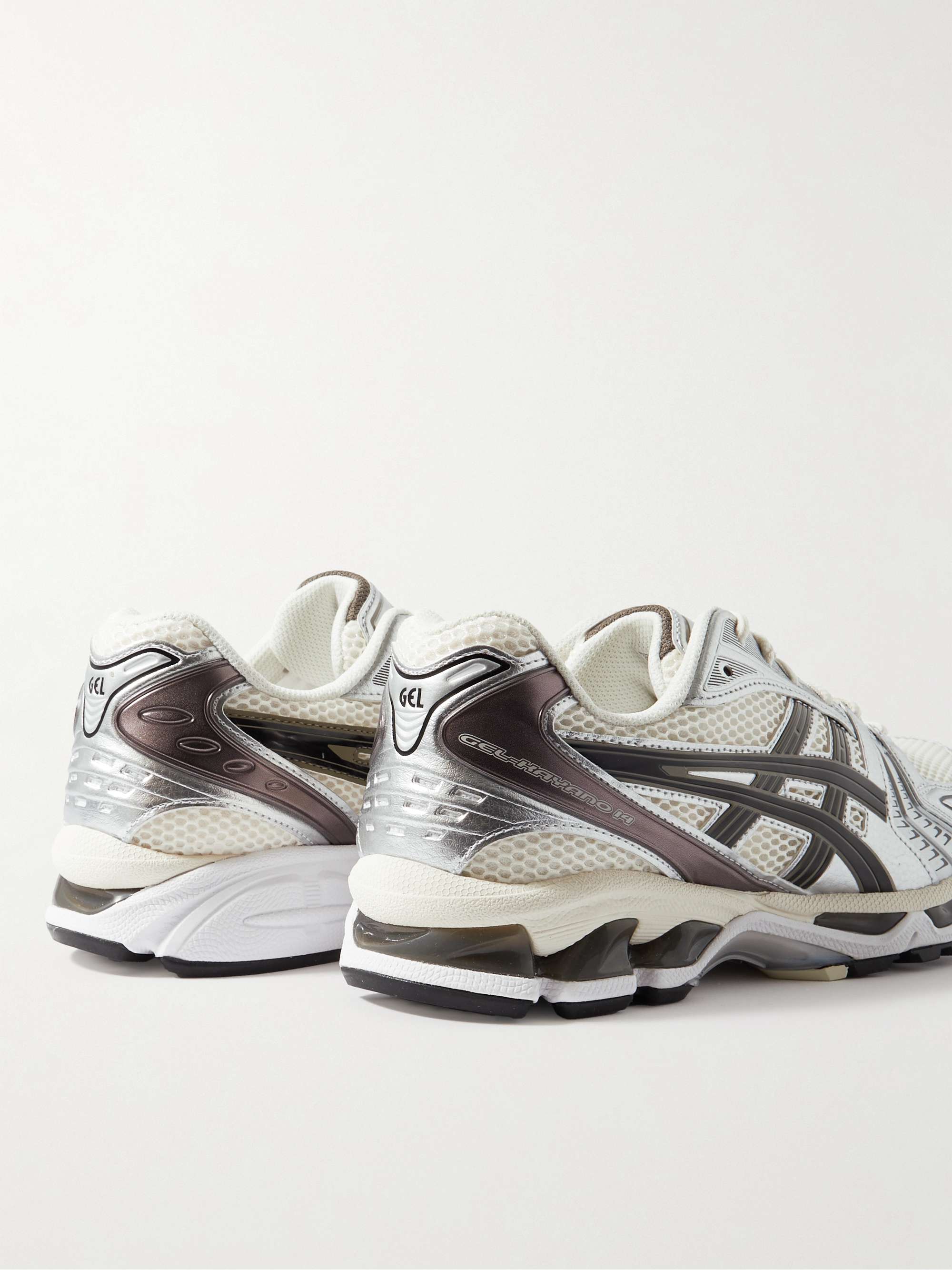 ASICS Gel-Kayano® 14 Leather-Trimmed Mesh Running Sneakers