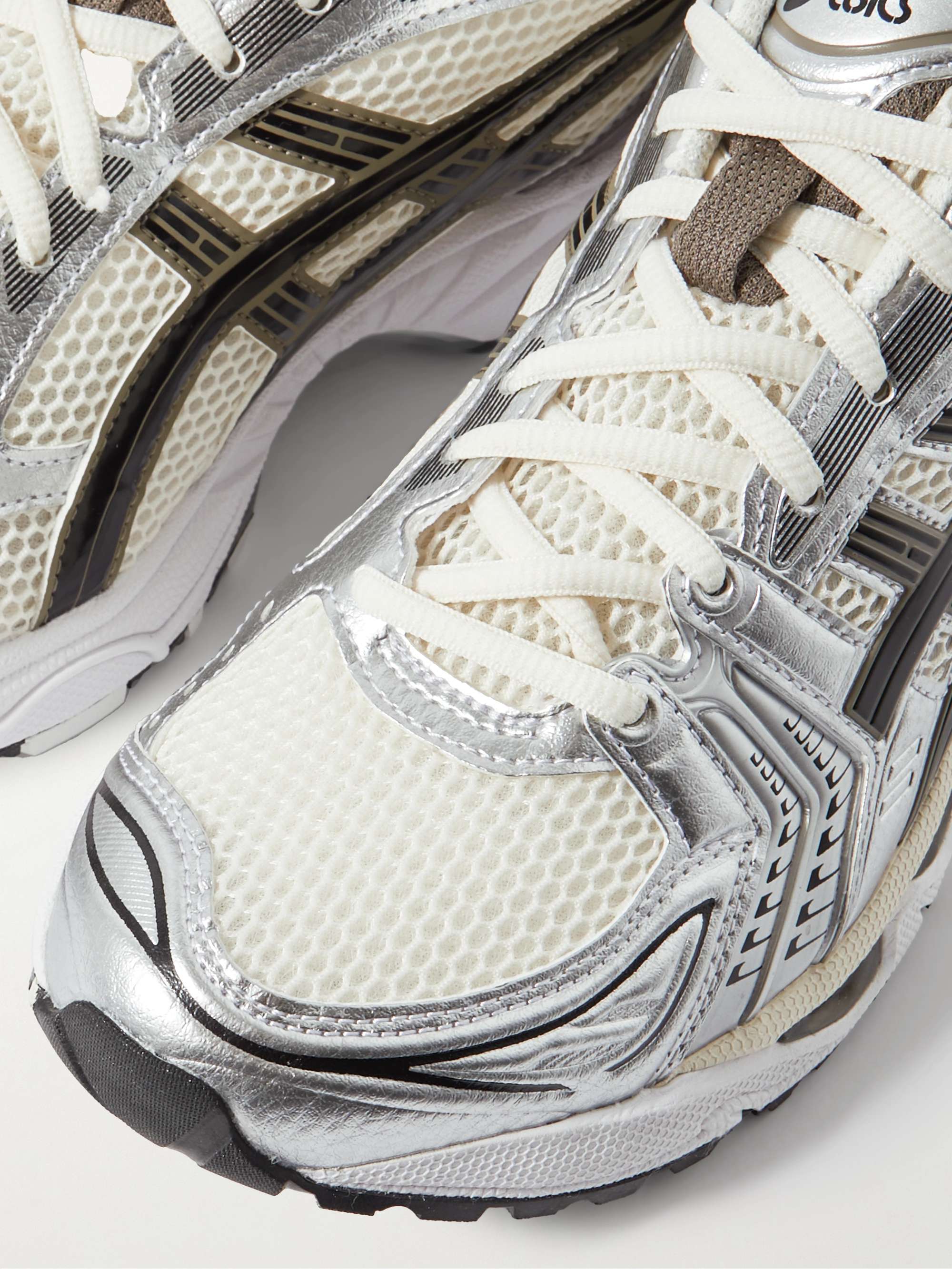 ASICS Gel-Kayano® 14 Leather-Trimmed Mesh Running Sneakers