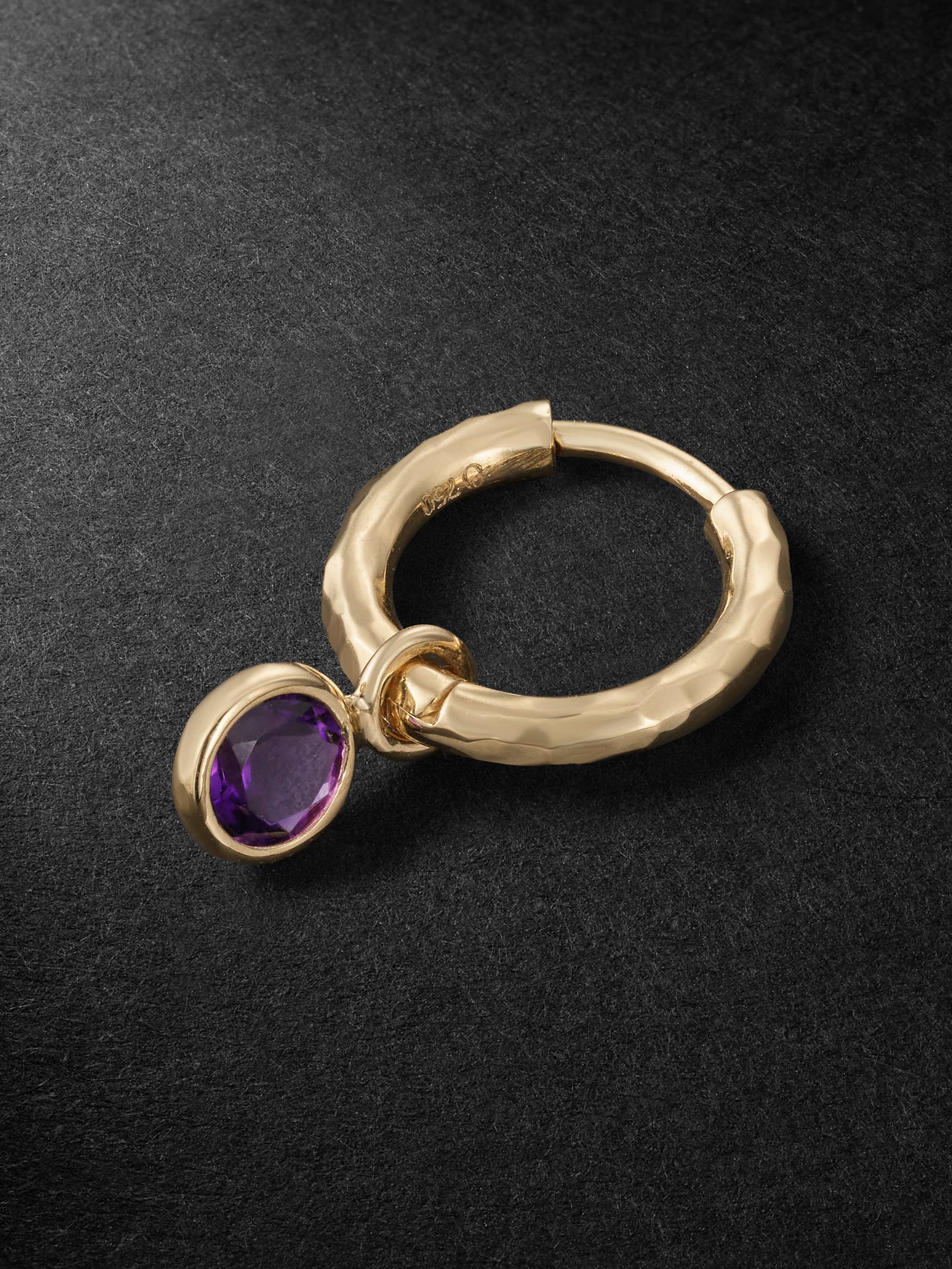 Amethyst earrings hotsell for men