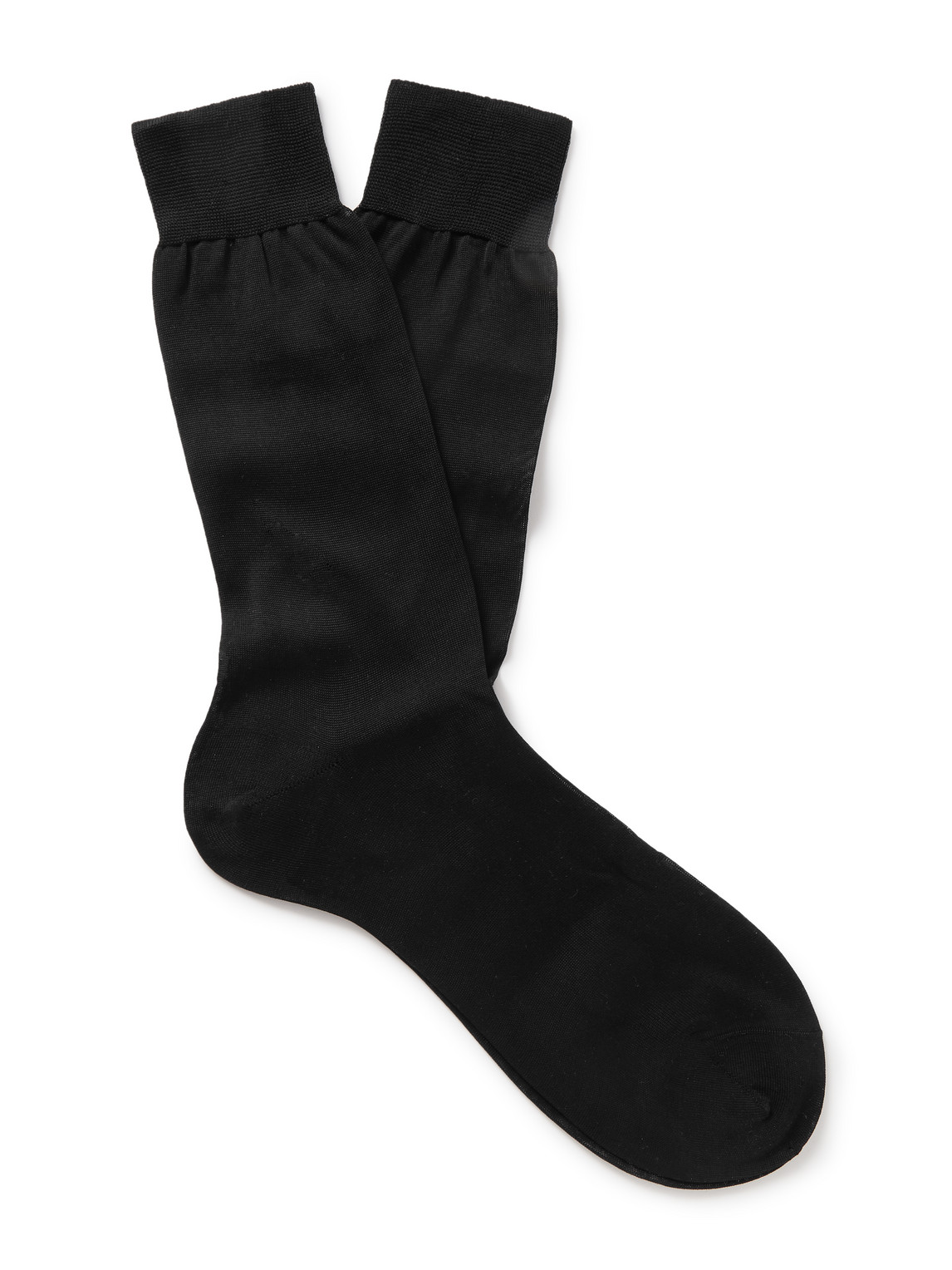 Anderson & Sheppard Cotton Socks In Black