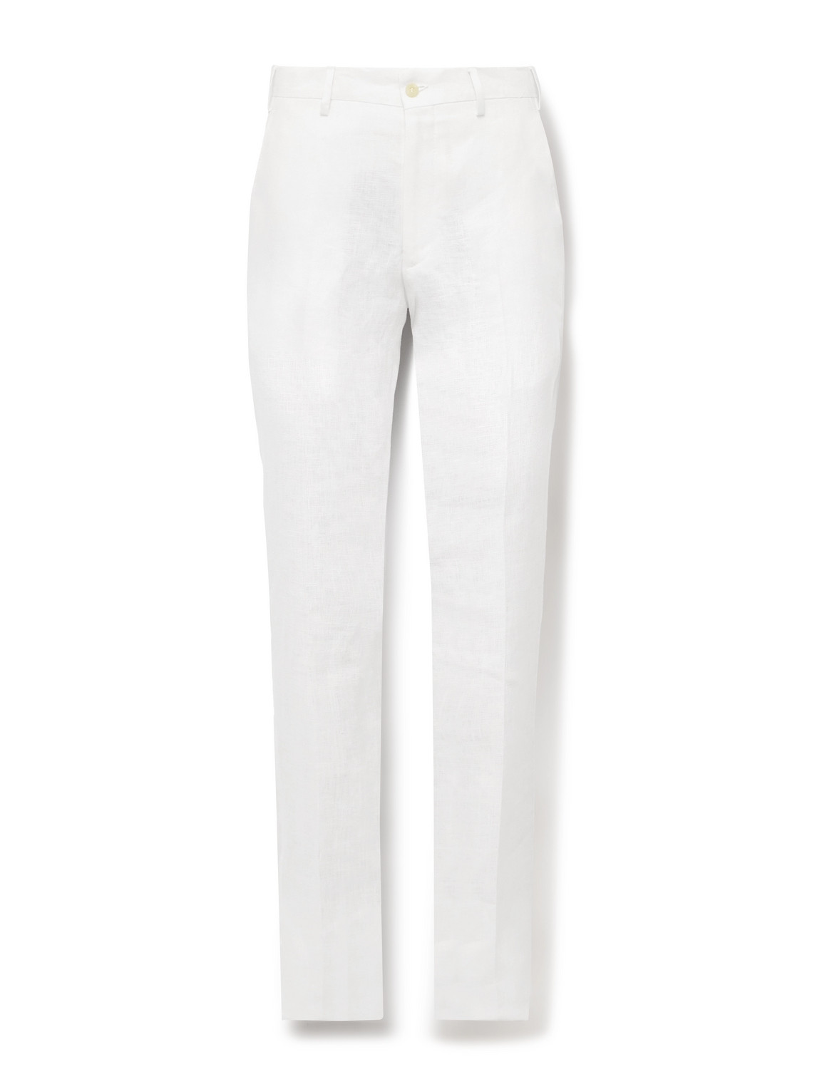 Anderson & Sheppard – Straight-Leg Linen Trousers