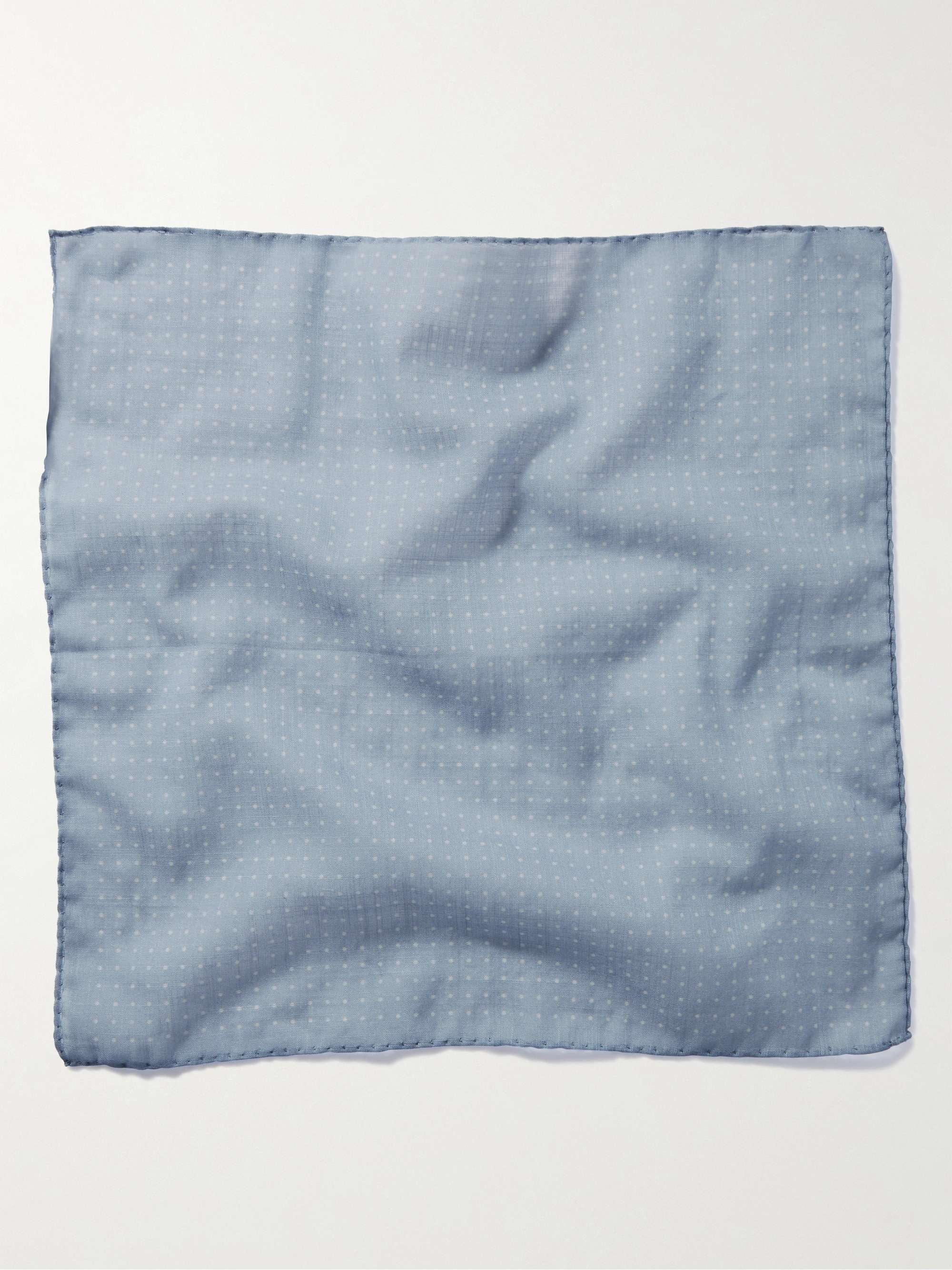 ANDERSON & SHEPPARD Polka-Dot Cotton Pocket Square