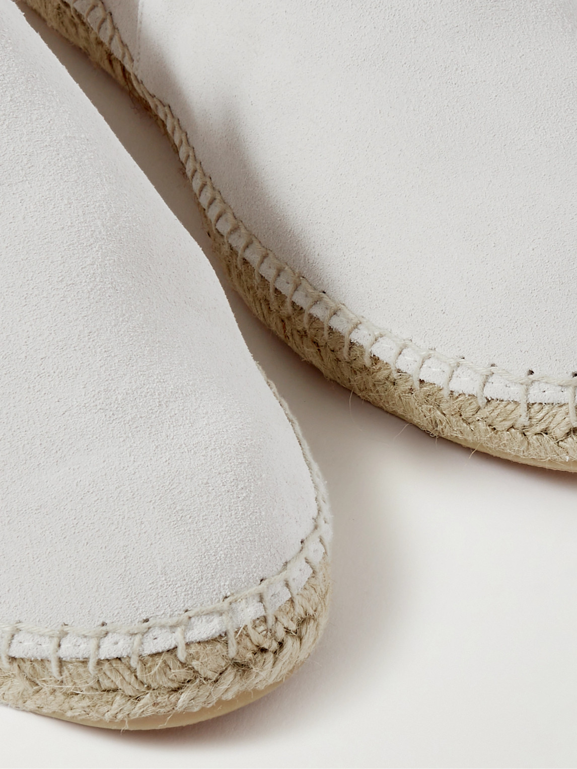 Shop Anderson & Sheppard Suede Espadrilles In Neutrals