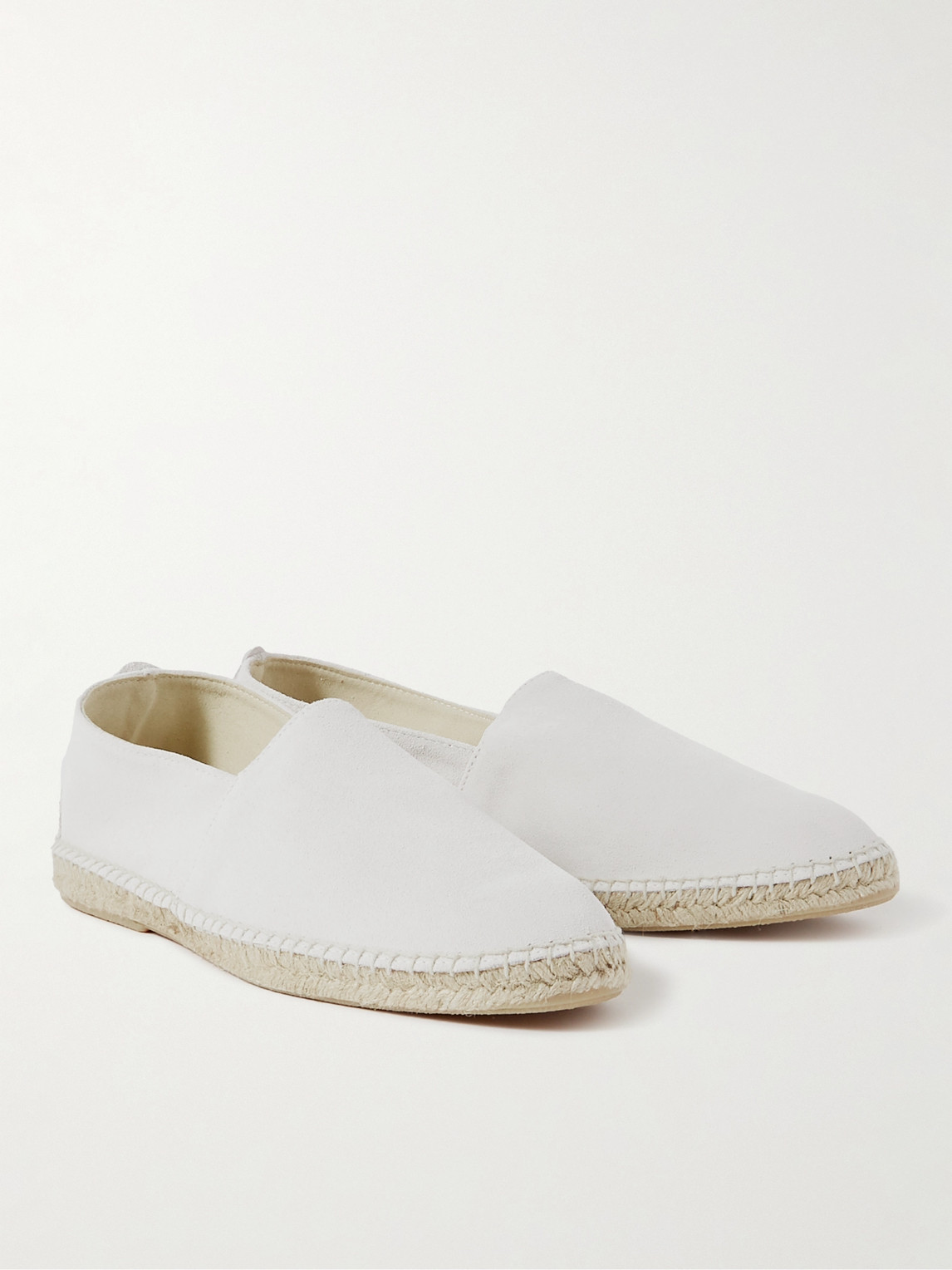 Shop Anderson & Sheppard Suede Espadrilles In Neutrals