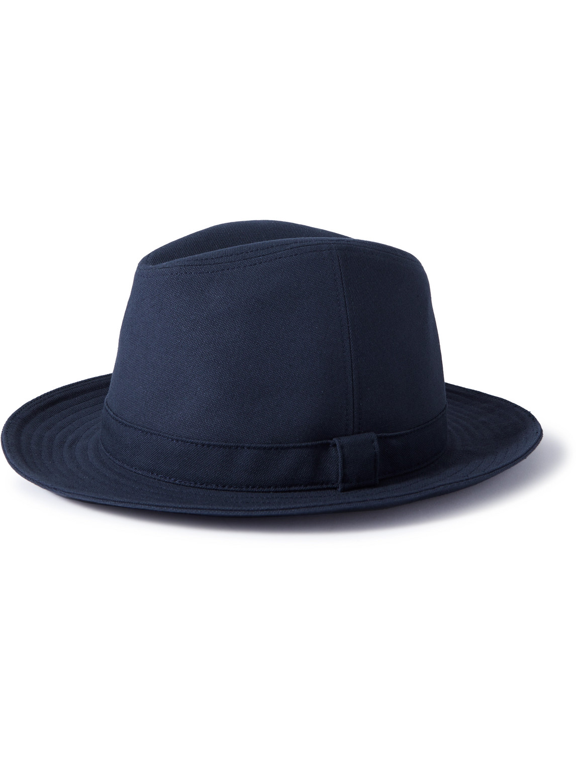 Anderson & Sheppard Cotton Bucket Hat In Blue