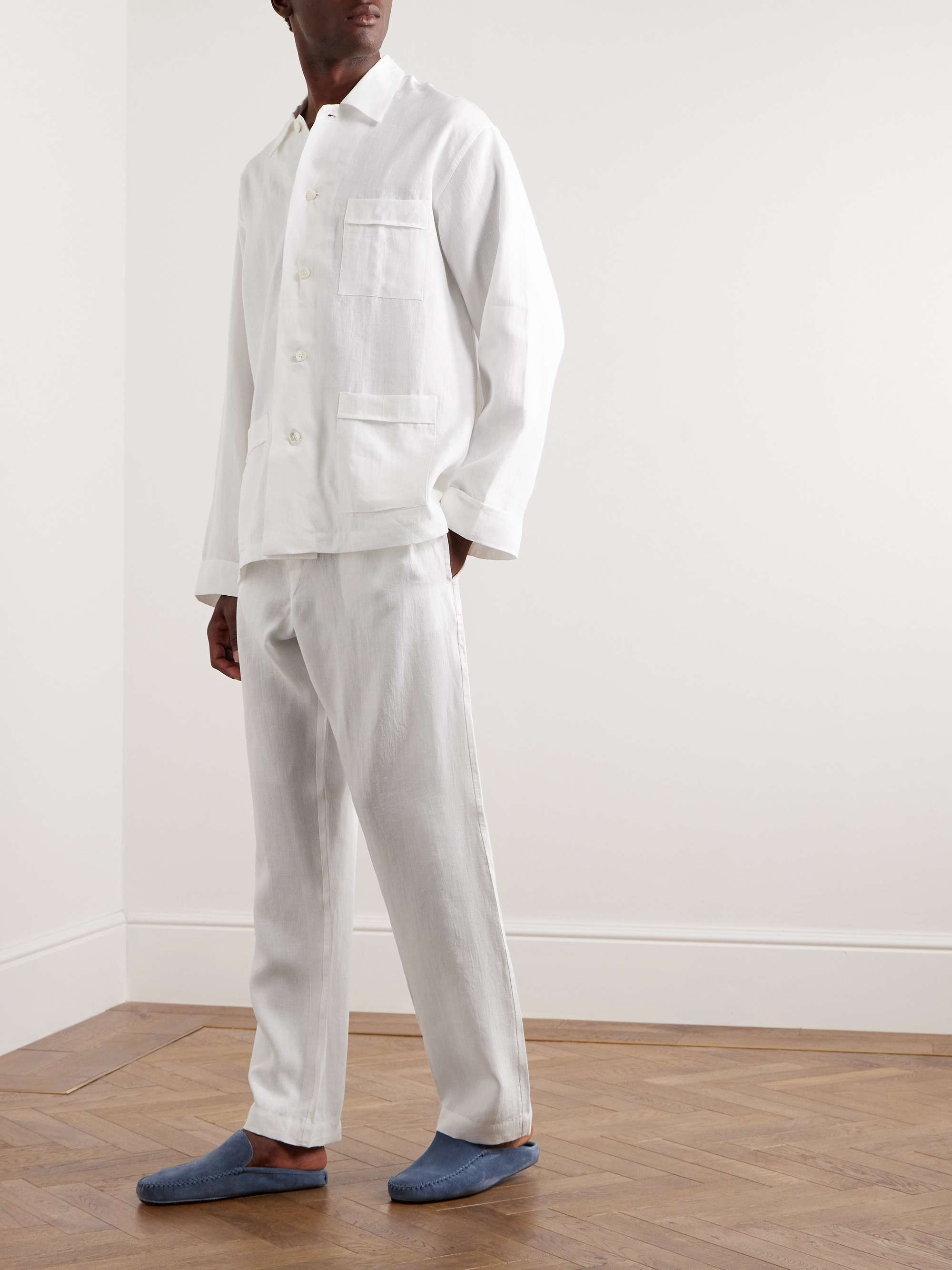 ANDERSON & SHEPPARD Linen Pyjama Set for Men | MR PORTER
