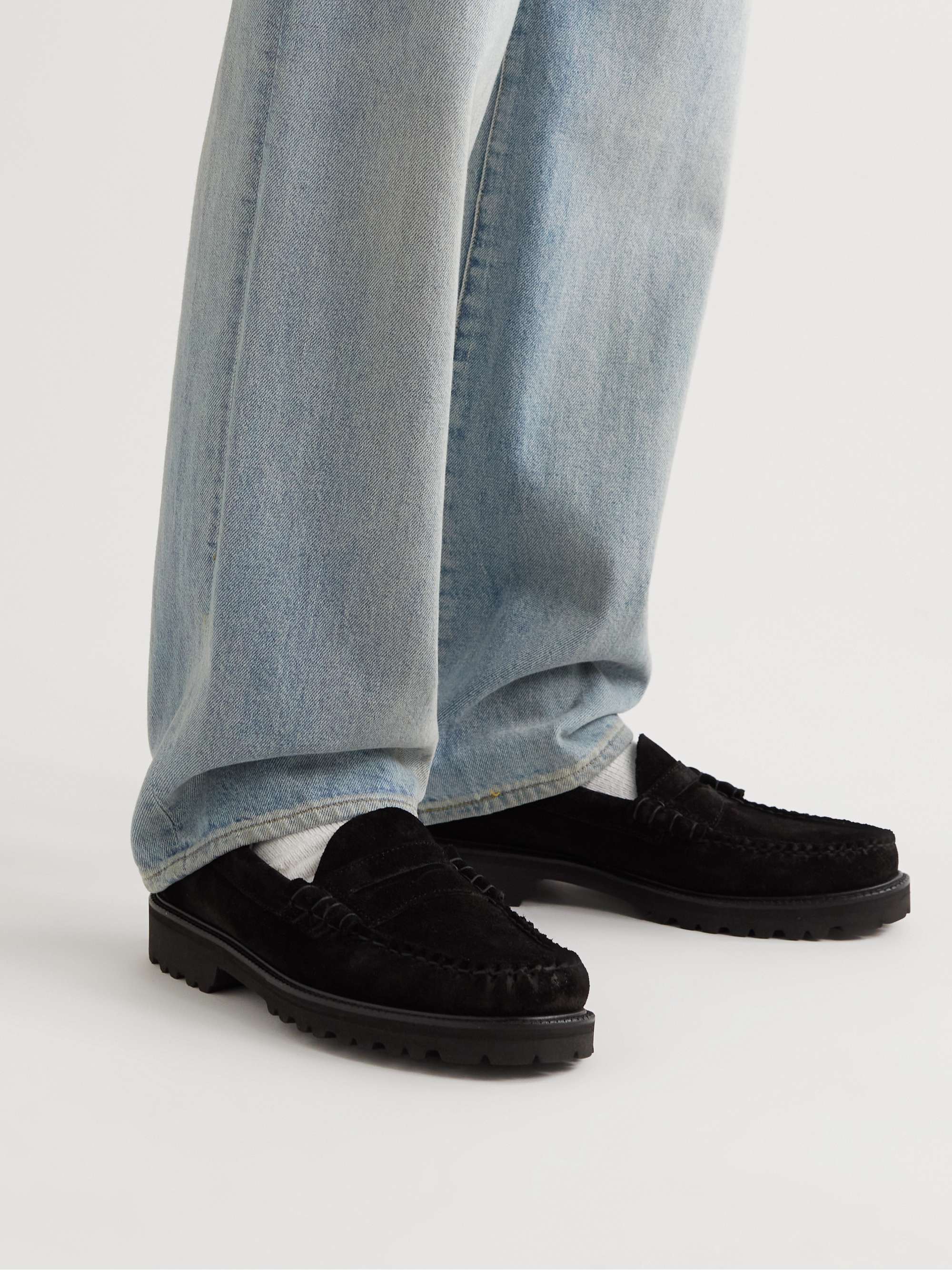 G.H. BASS Weejuns 90 Larson Suede Penny Loafers