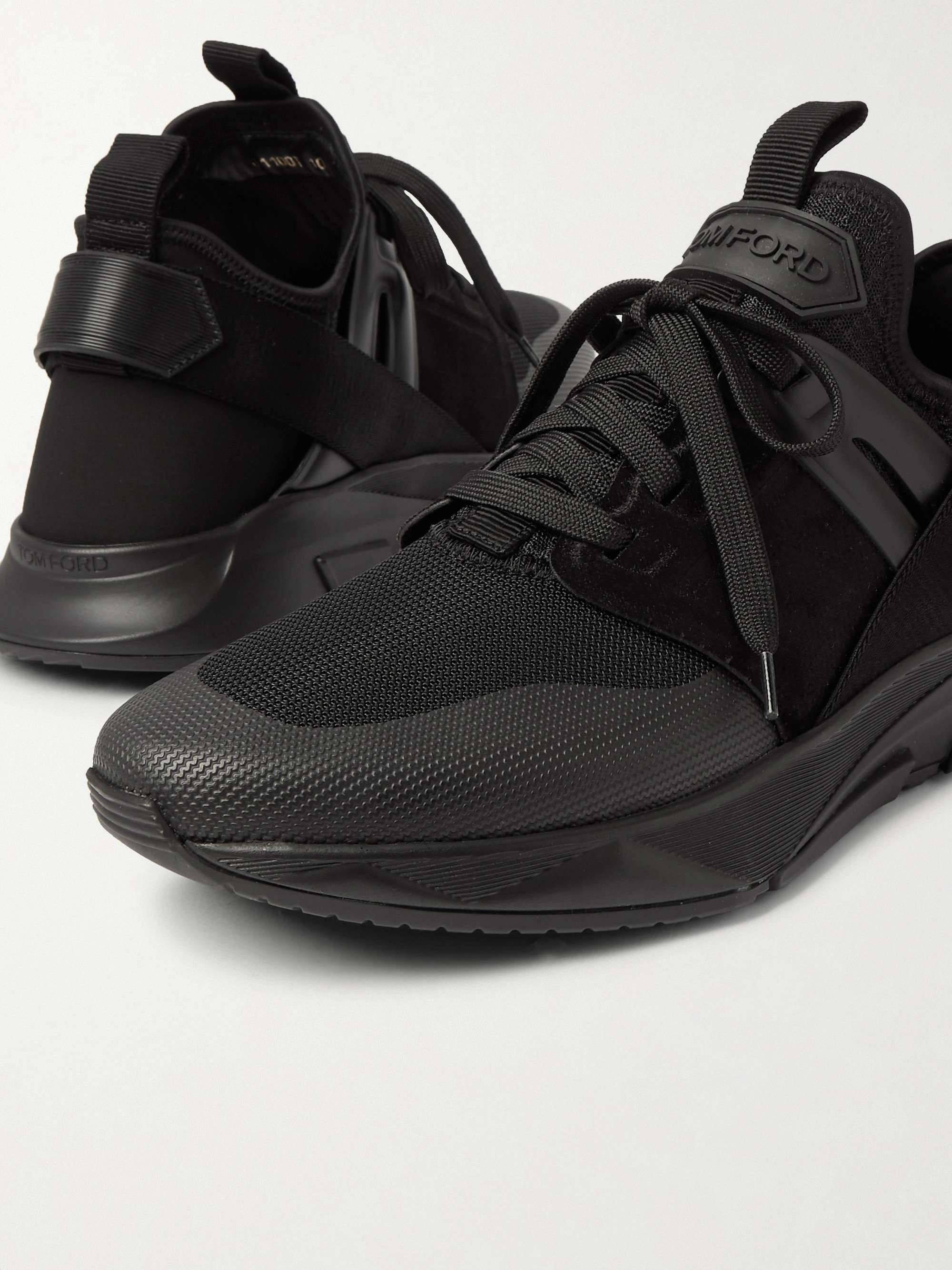 TOM FORD Jago Neoprene, Mesh and Nylon Sneakers | MR PORTER