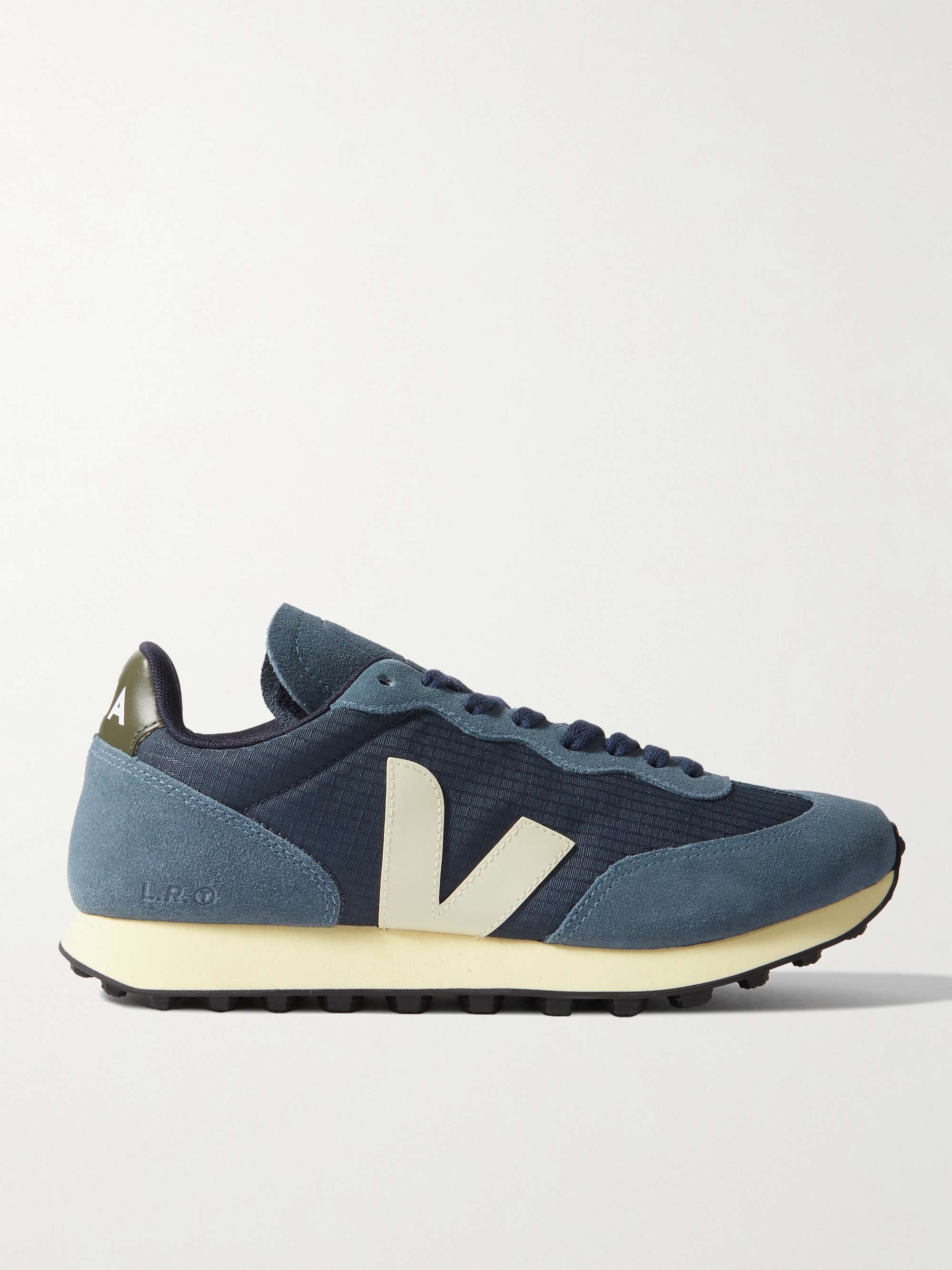 VEJA Rio Branco Leather-Trimmed Alveomesh and Suede Sneakers for Men ...