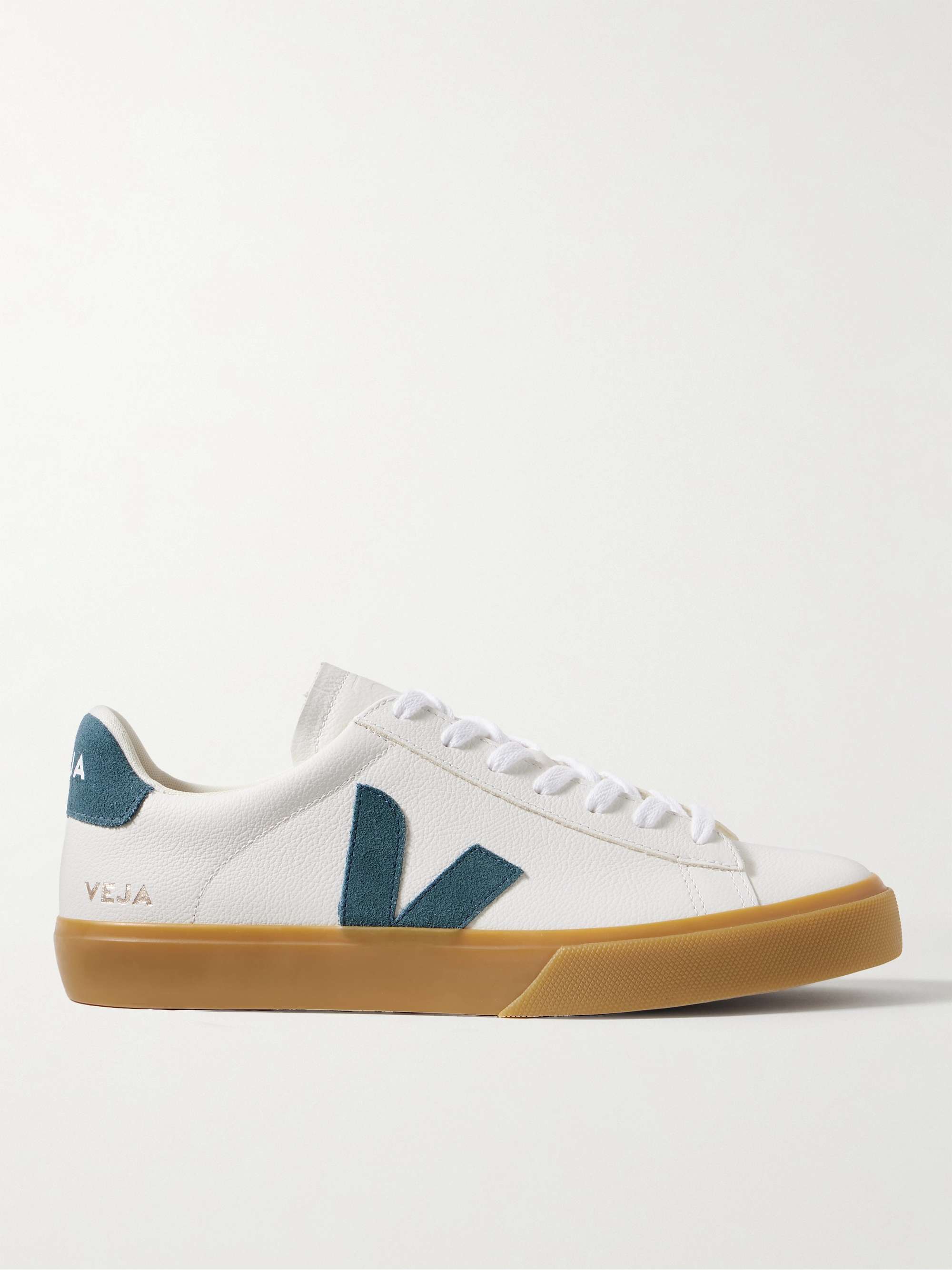 Campo Suede-Trimmed Leather Sneakers