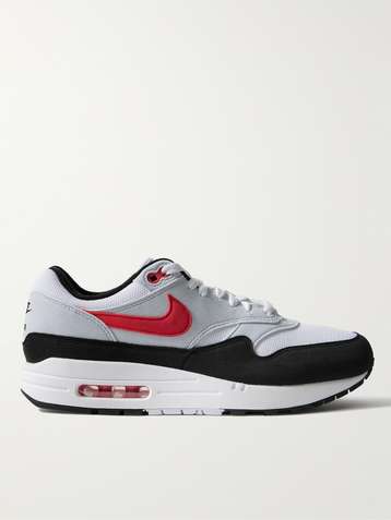 NIKE Air Max 1 Chili 2.0 Felt and Mesh Sneakers