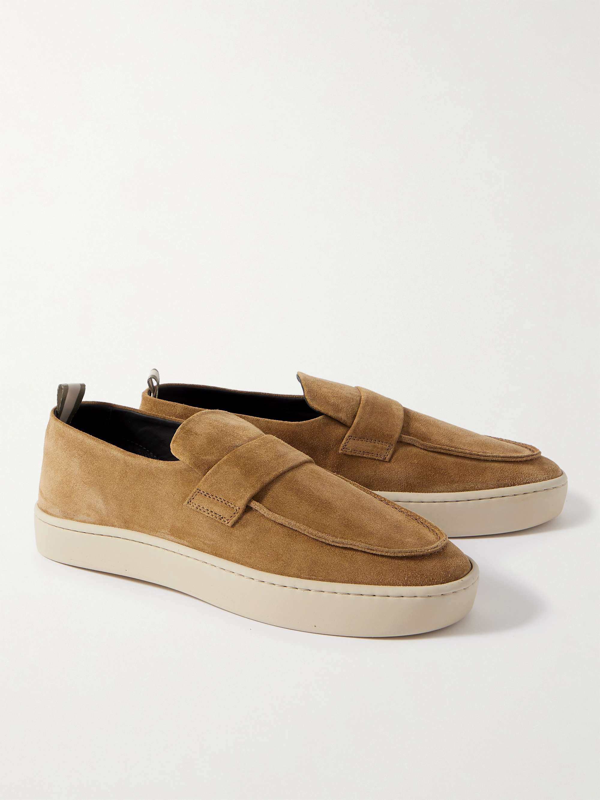 OFFICINE CREATIVE Bug Suede Penny Loafers for Men | MR PORTER