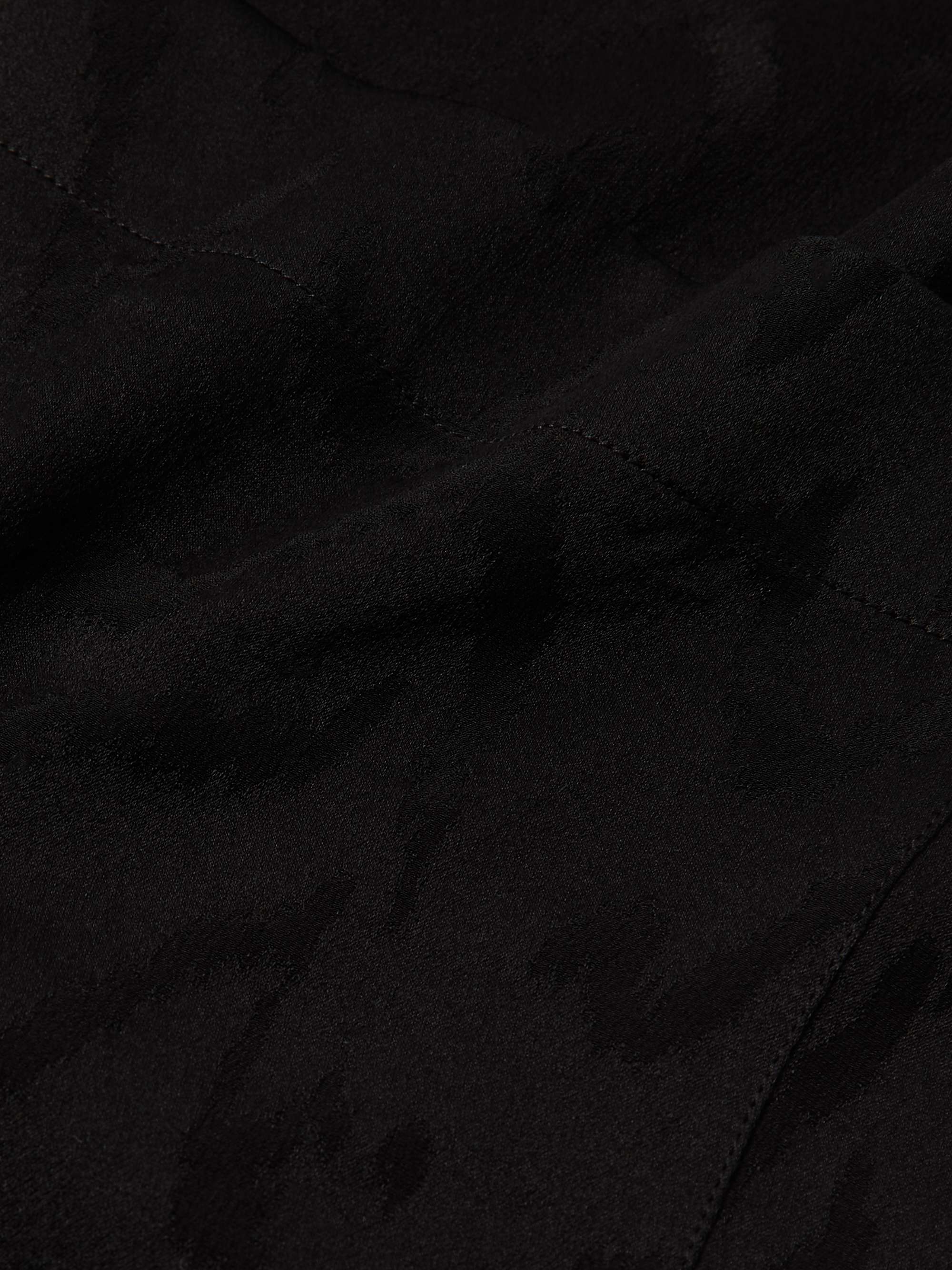 SAINT LAURENT Silk-Jacquard Shirt