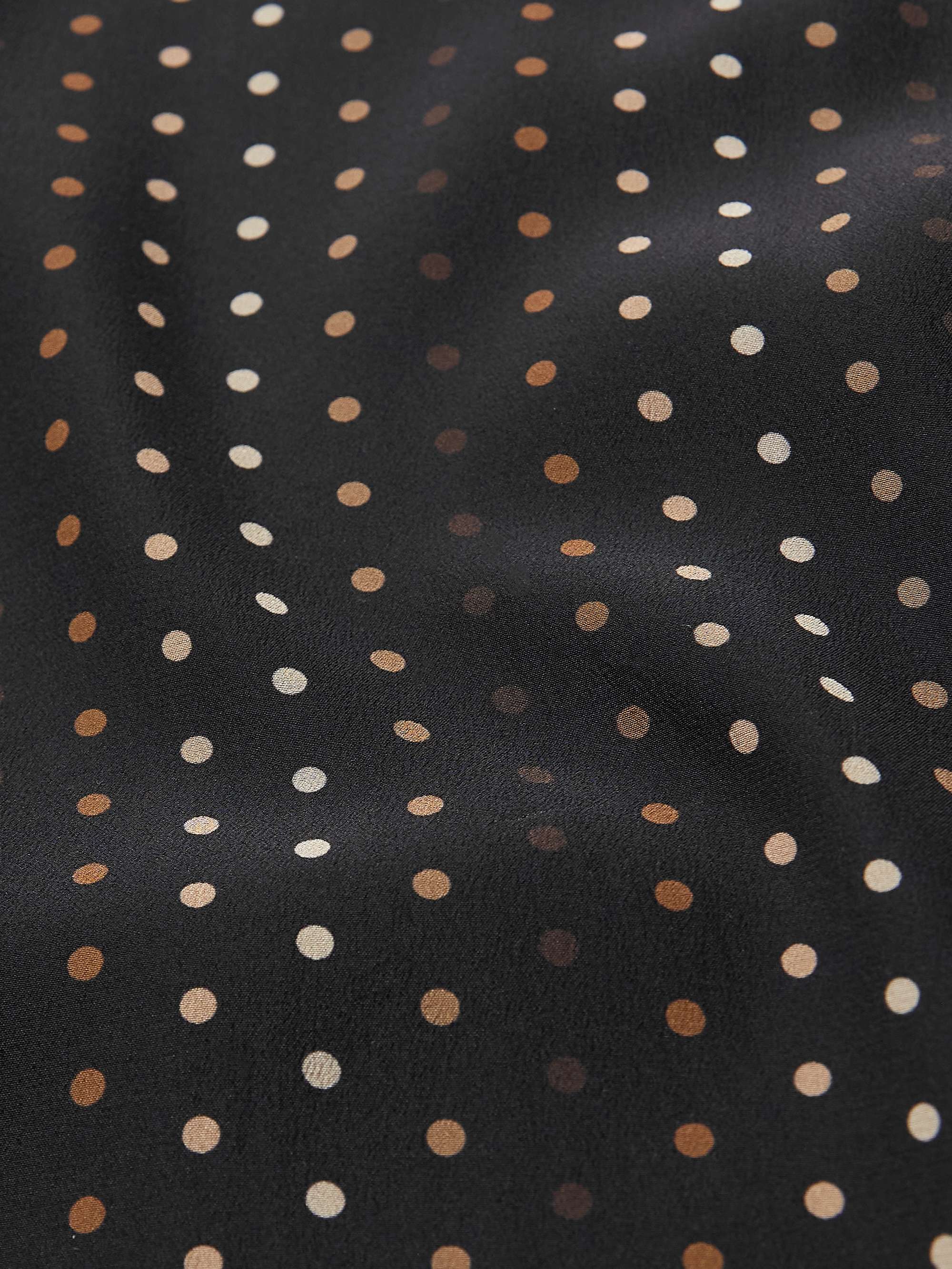 SAINT LAURENT Polka-Dot Silk Shirt