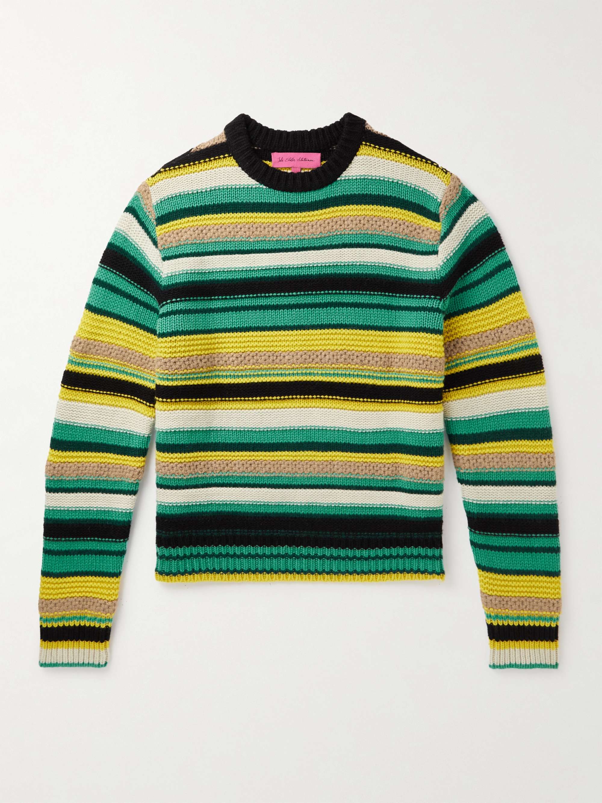 THE ELDER STATESMAN Marina Striped Cashmere Sweater for Men | MR PORTER