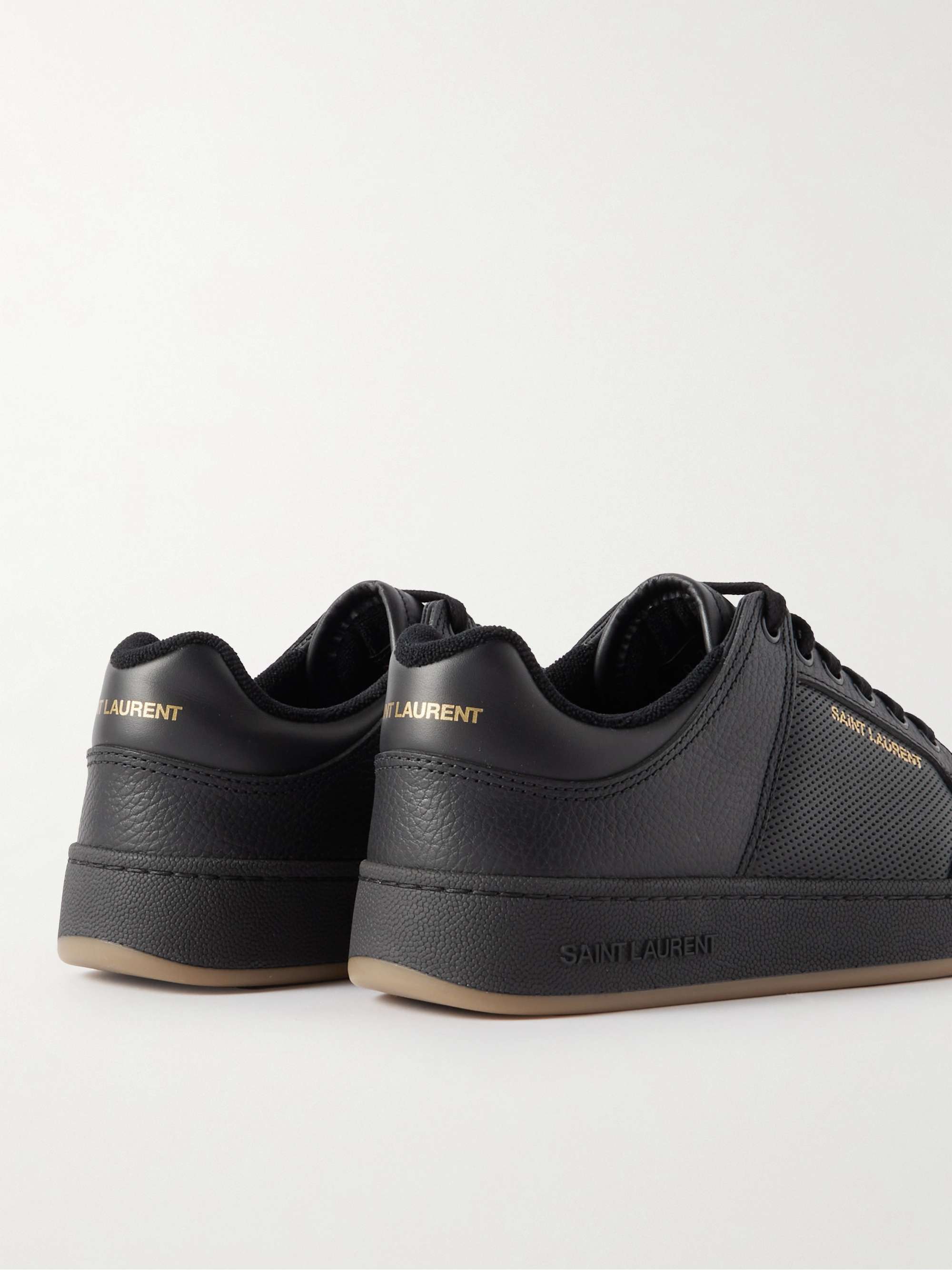 SAINT LAURENT SL/61 Perforated Leather Sneakers