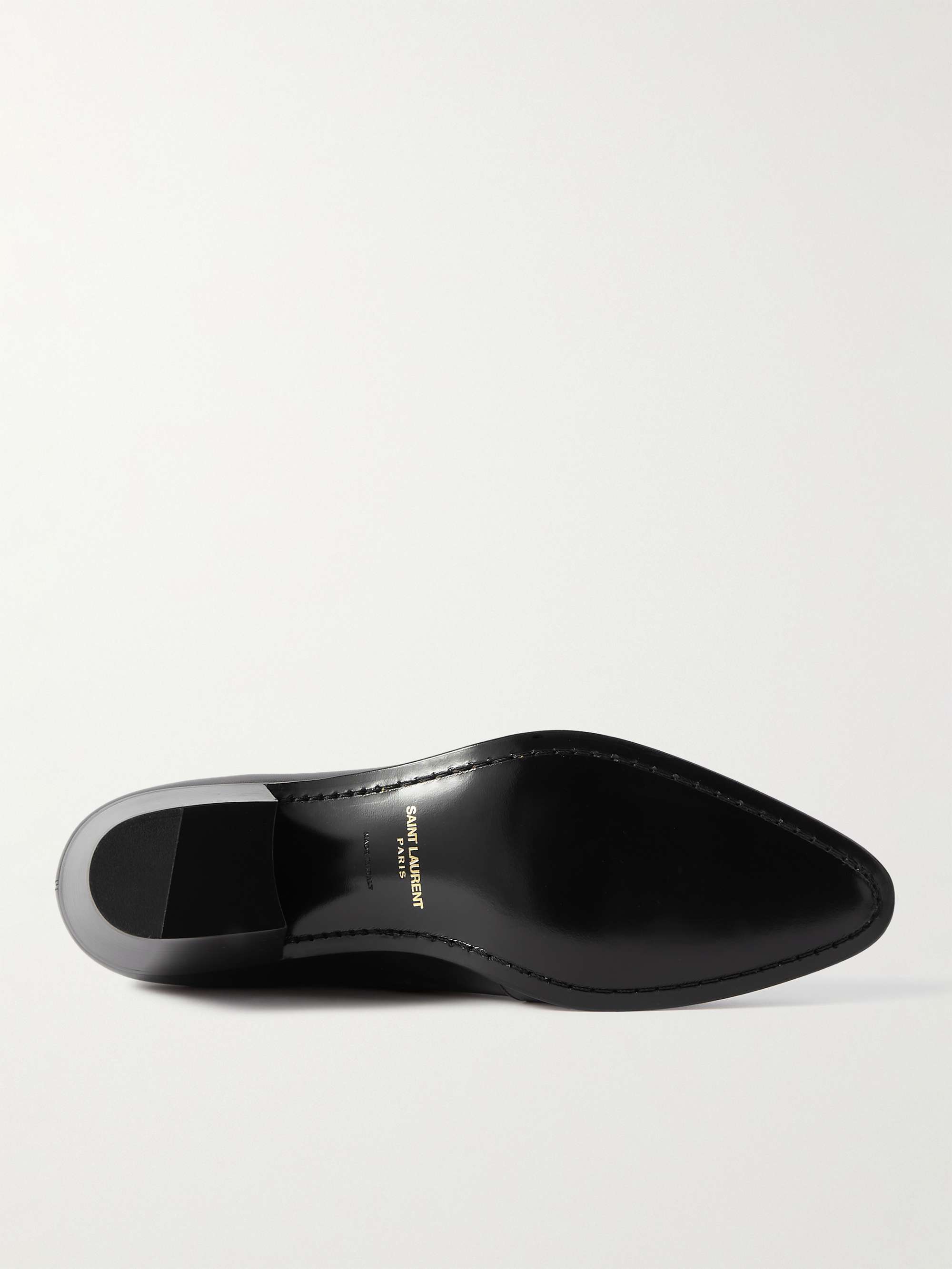 SAINT LAURENT Vassili Leather Ankle Boots for Men | MR PORTER
