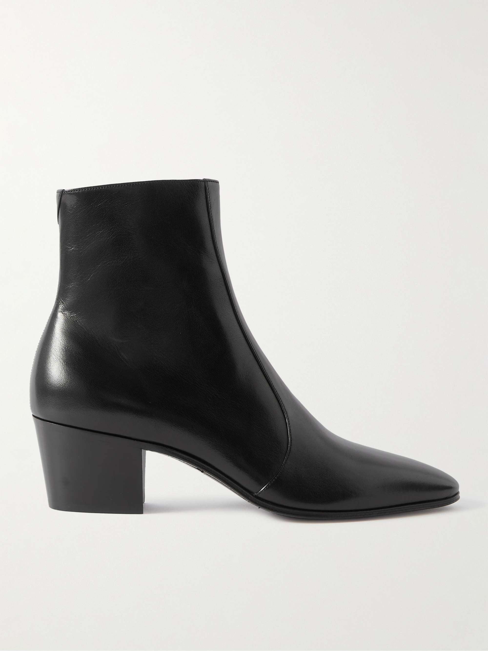 SAINT LAURENT Vassili Leather Ankle Boots for Men | MR PORTER