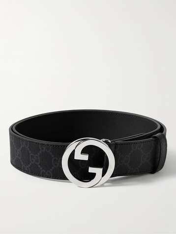 Gucci Supreme Monogram Interlocking GG Belt Men's Size 42