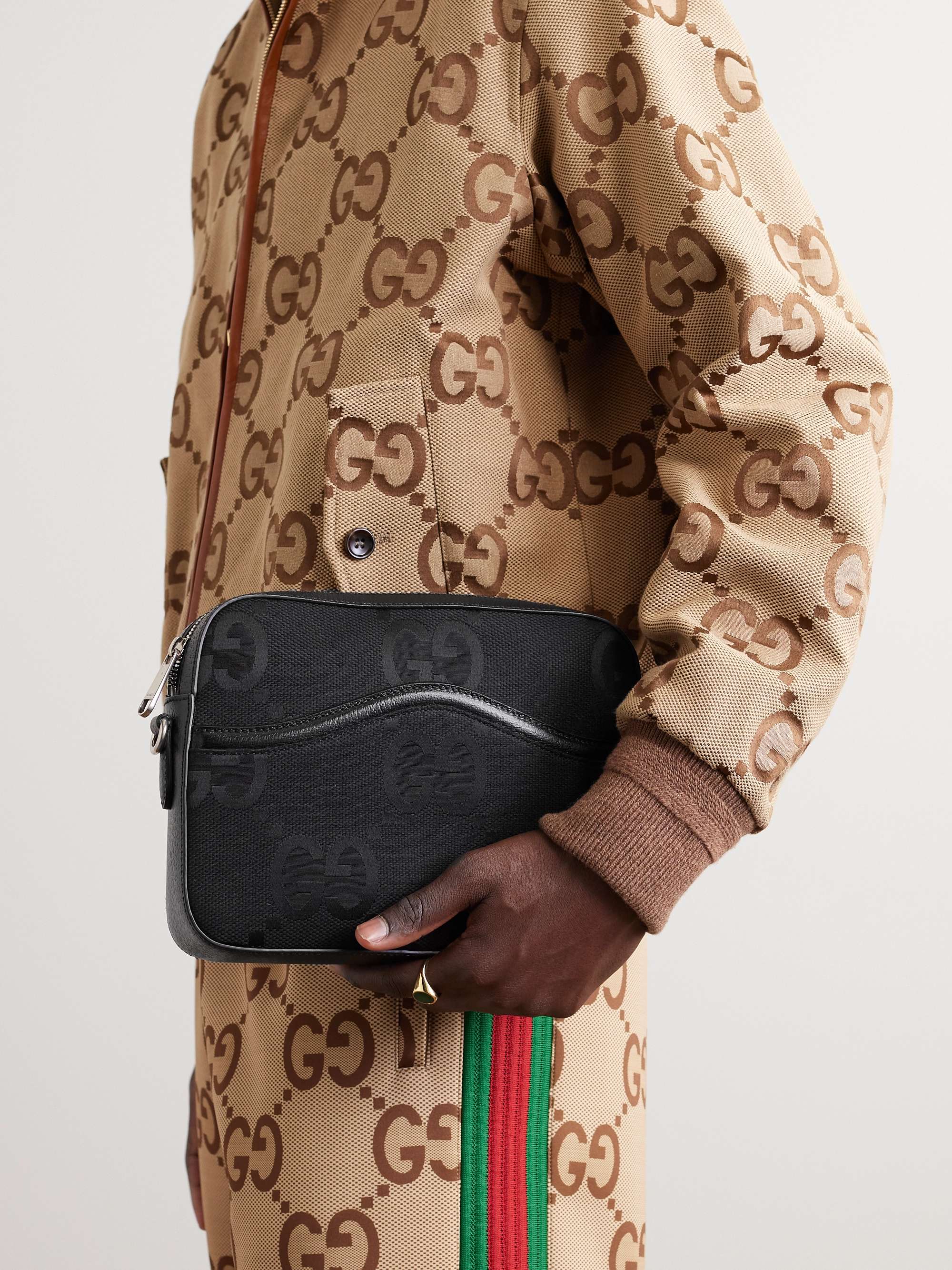 Gucci logo-jacquard Canvas Belt Bag - Men - Brown Bags